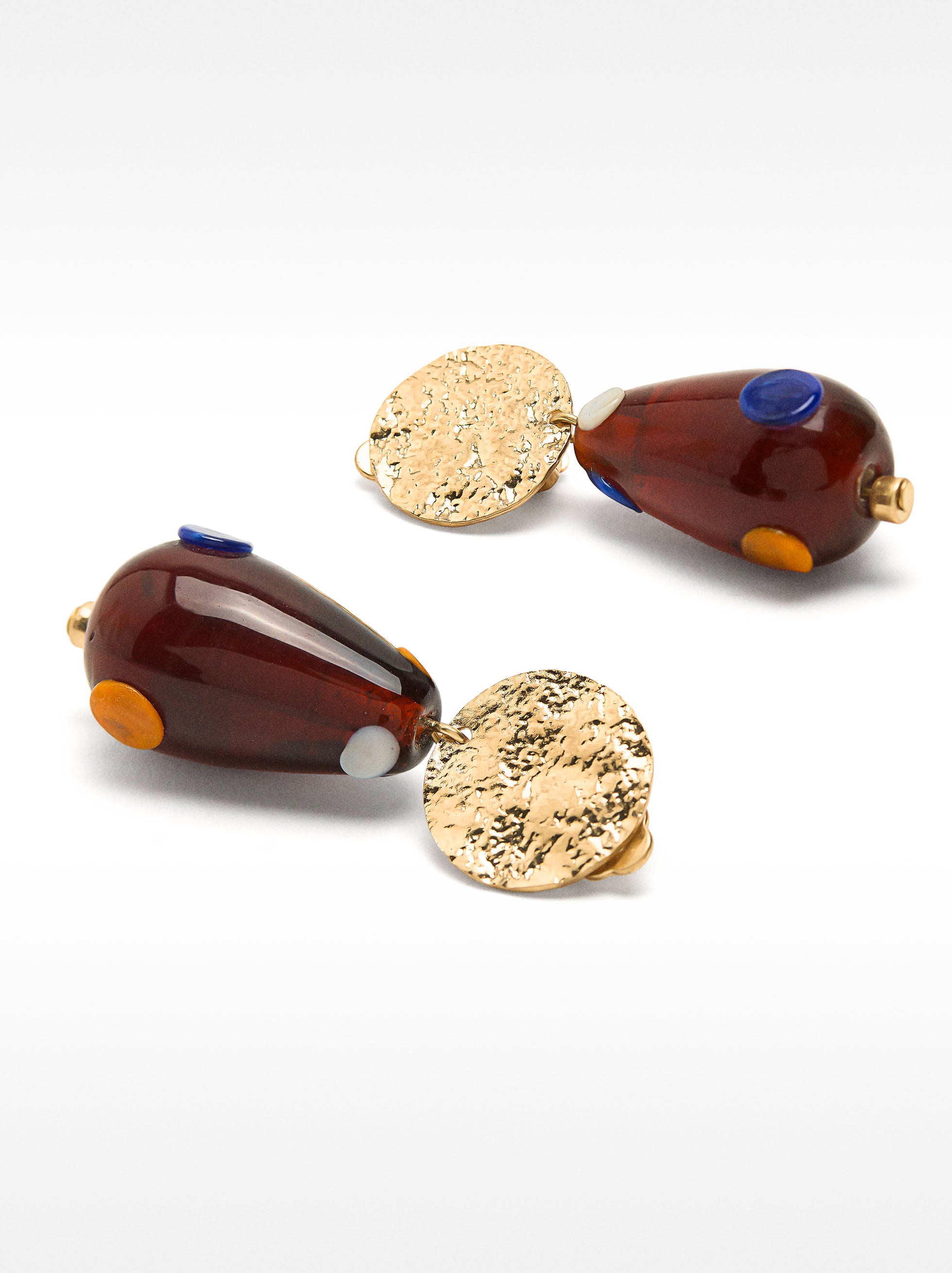 Aretes Largos Con Vidrio