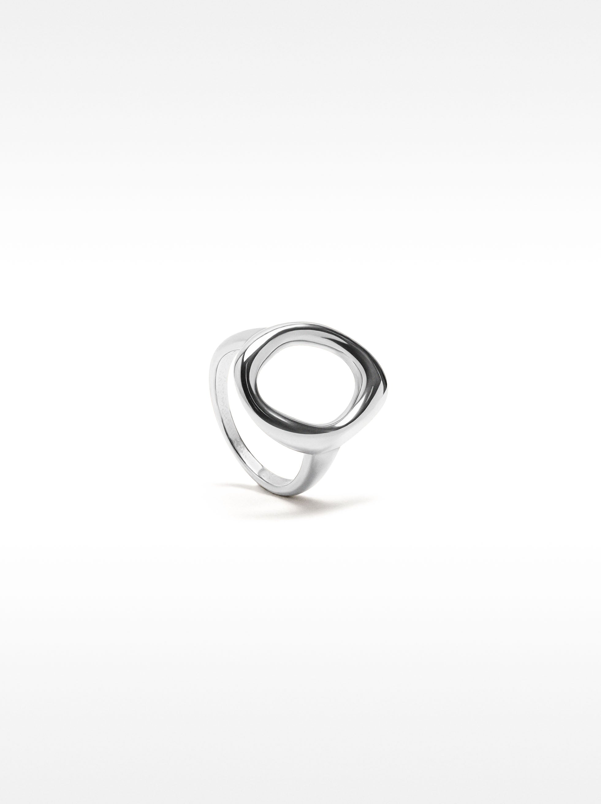 Anillo Aro Ovalado - Acero Inoxidable