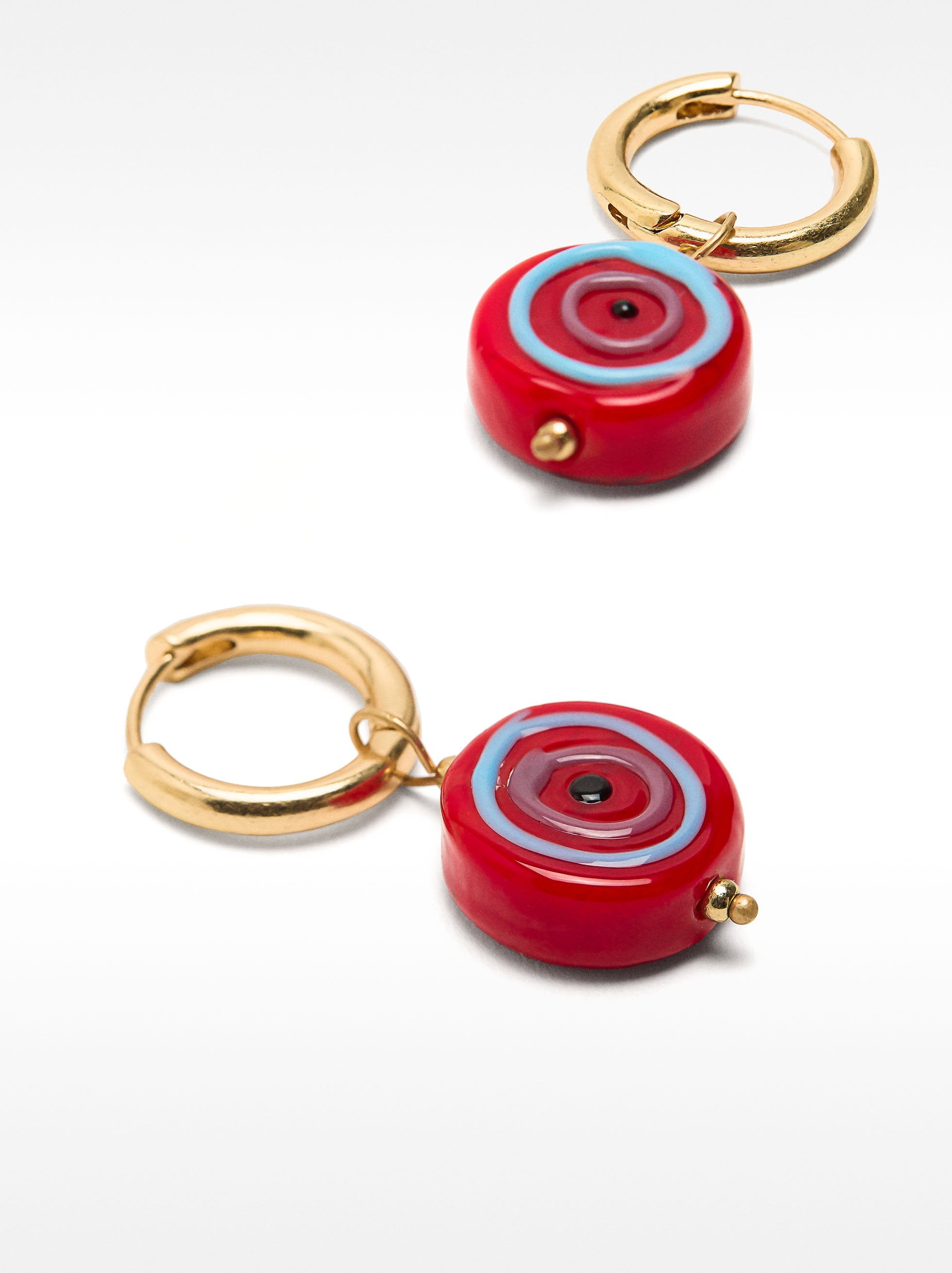 Aretes Colgantes Con Círculos