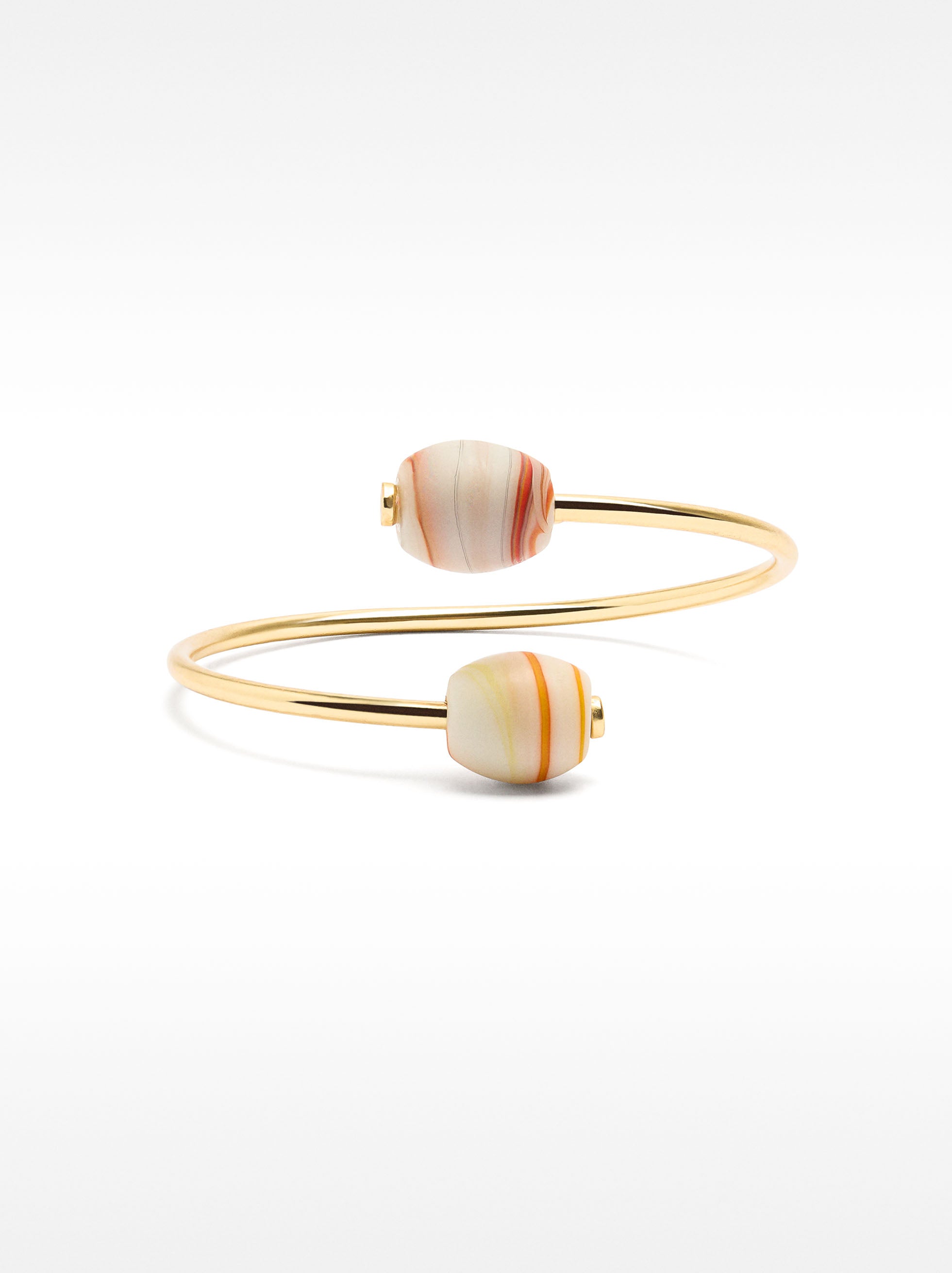 Pulsera De Cuentas Con Efecto Piedra