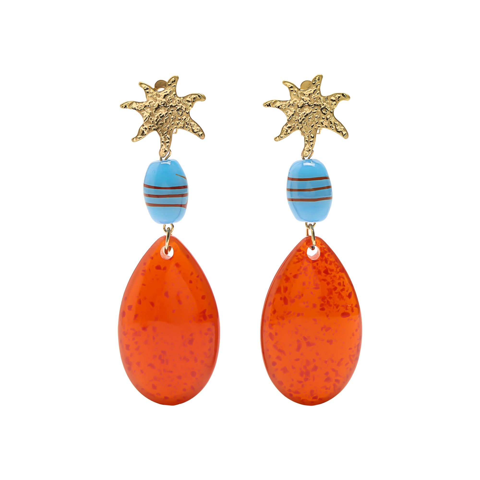 Pendientes Largos Con Estrella