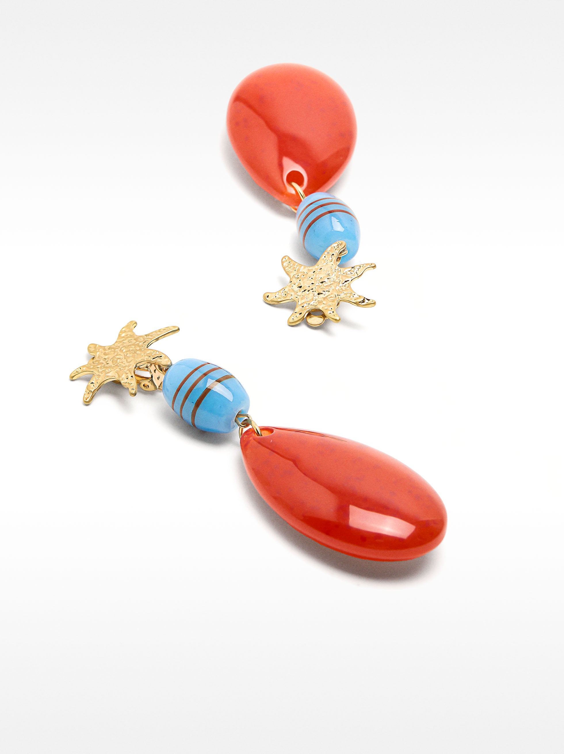 Aretes Largos Con Estrella