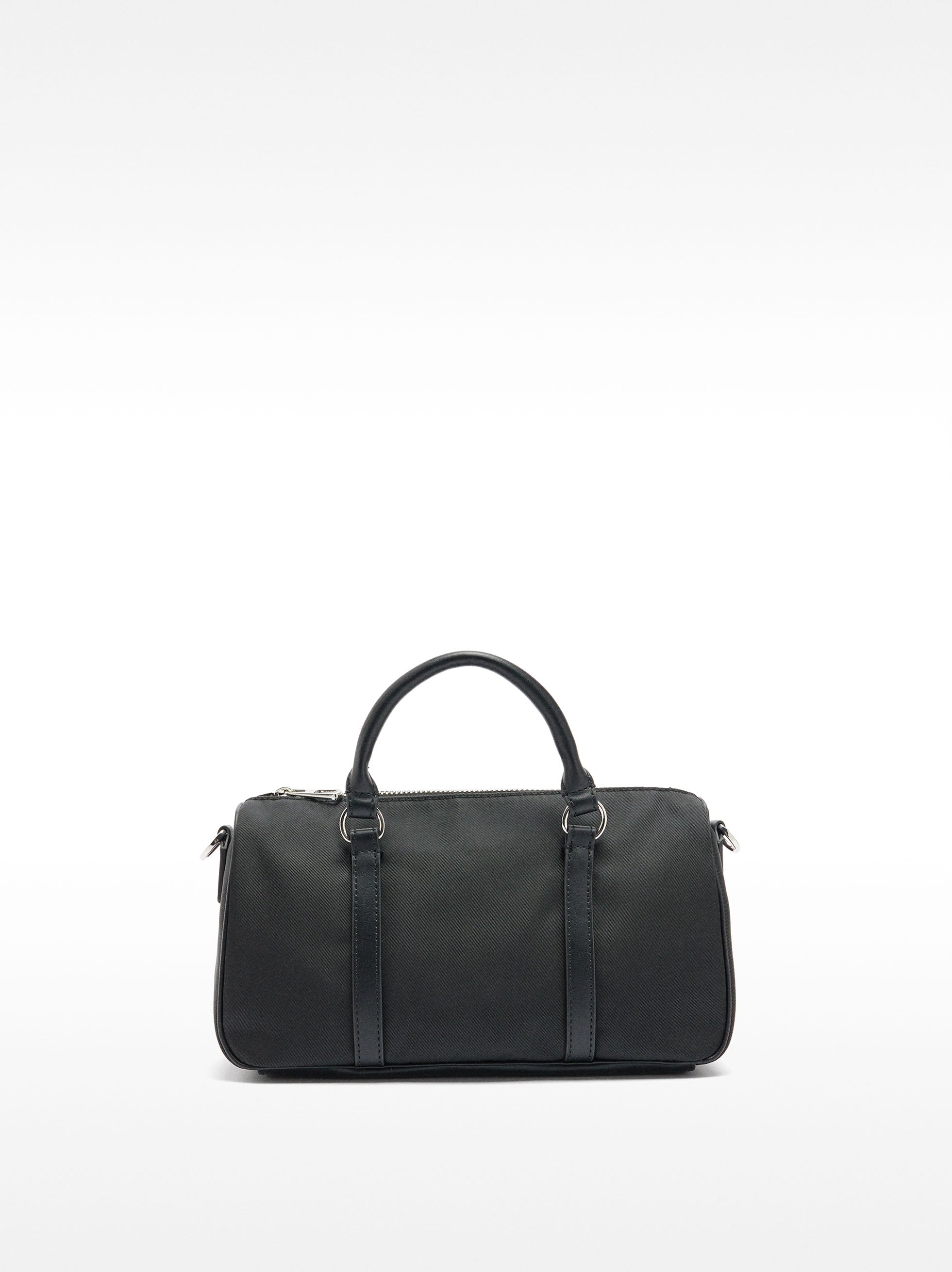 Bolso Tote De Nylon Com Bandolera