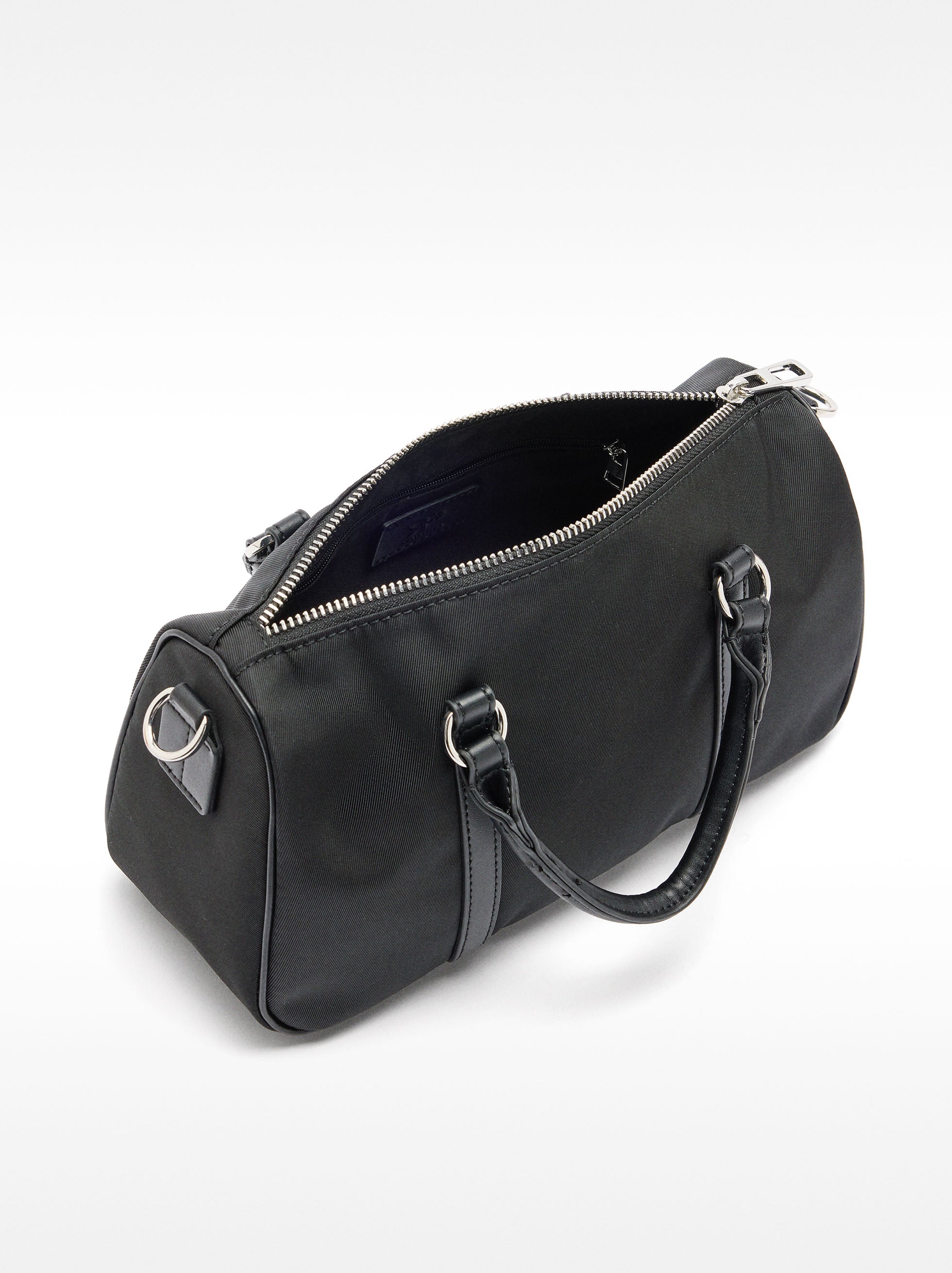 Bolso Tote De Nylon Com Bandolera