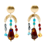 Pendientes Largos Con Vidrio