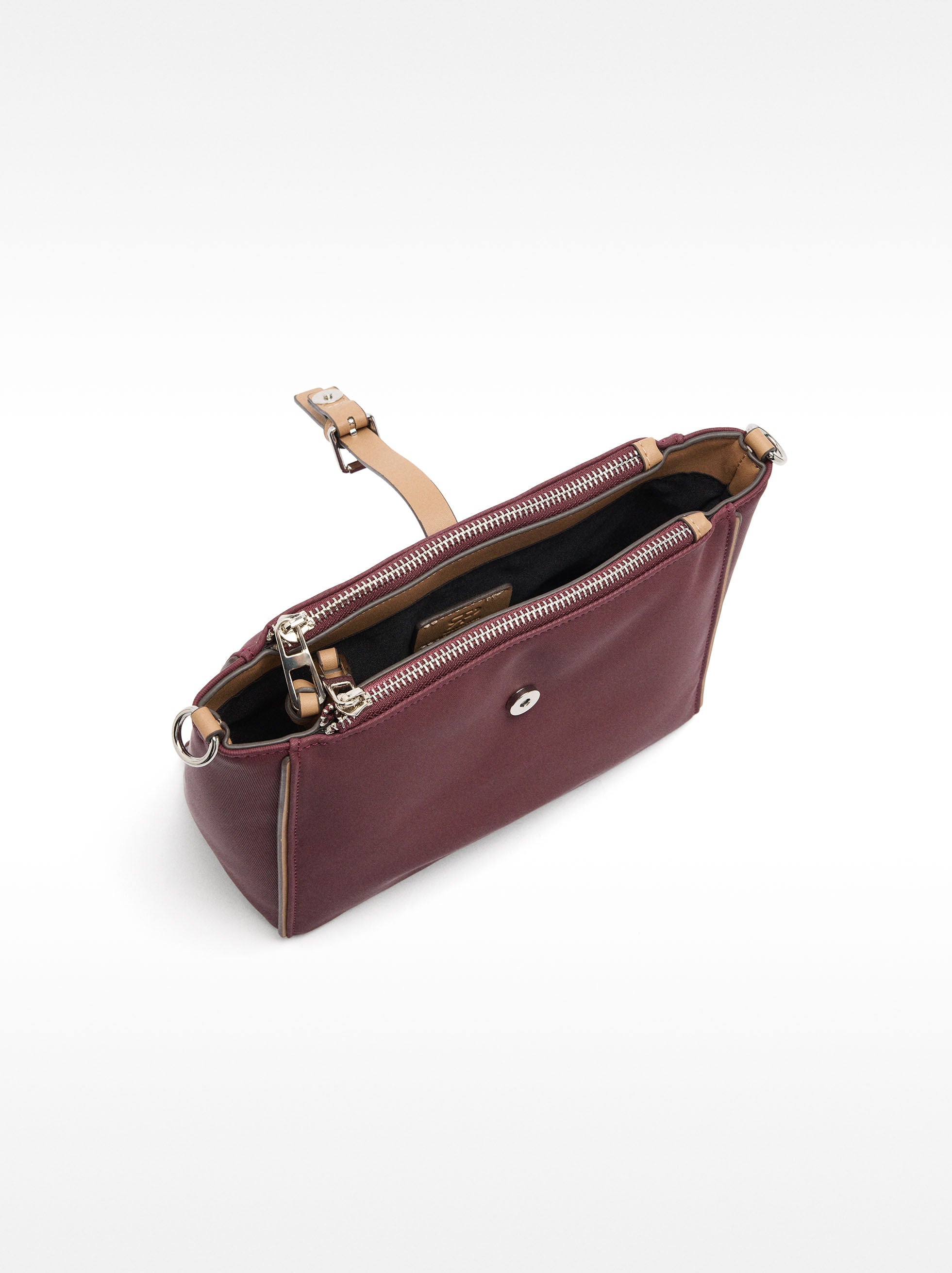 Cartera De Hombro De Efecto Nylon