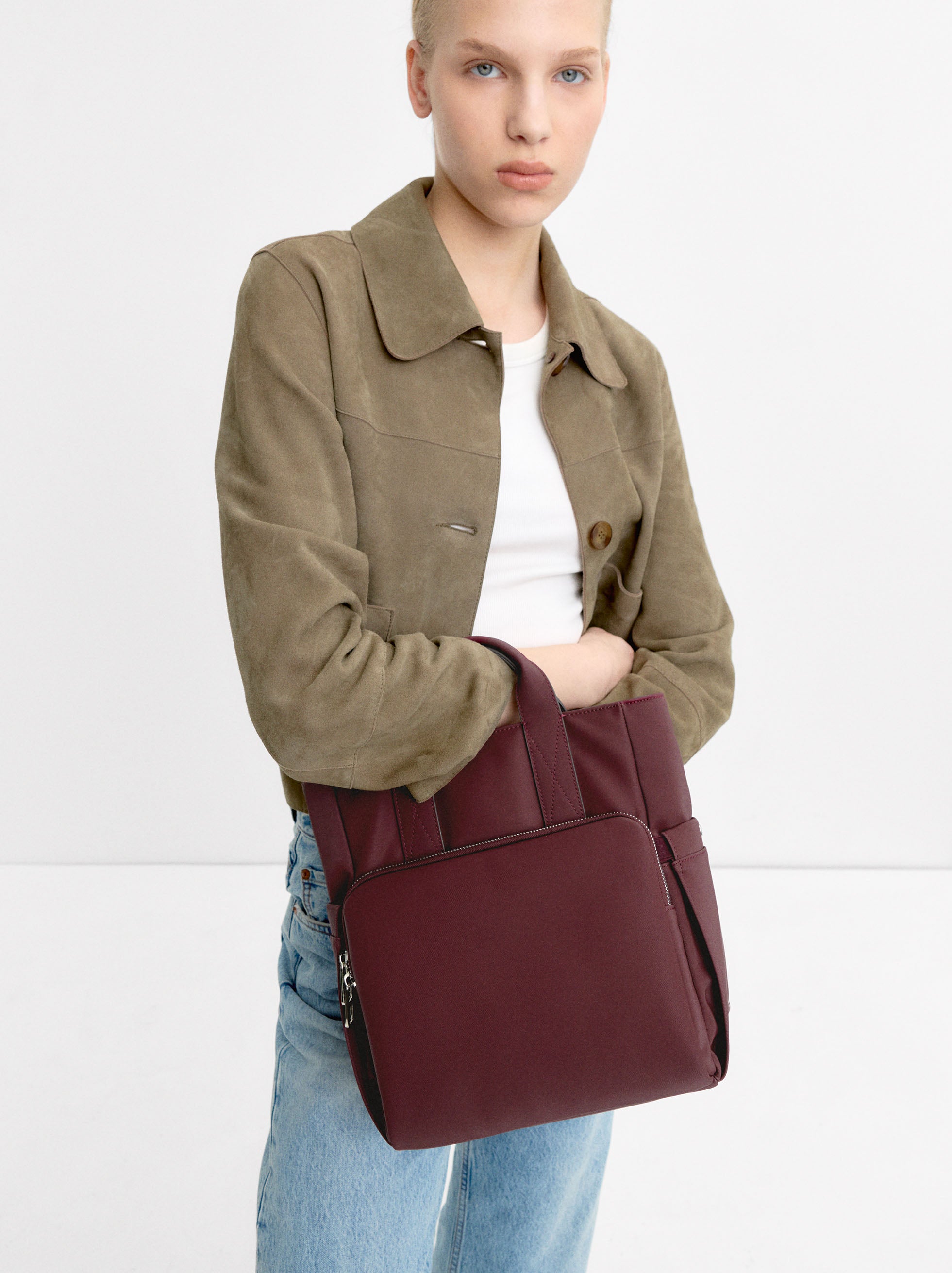 Mochila De Efecto Nylon