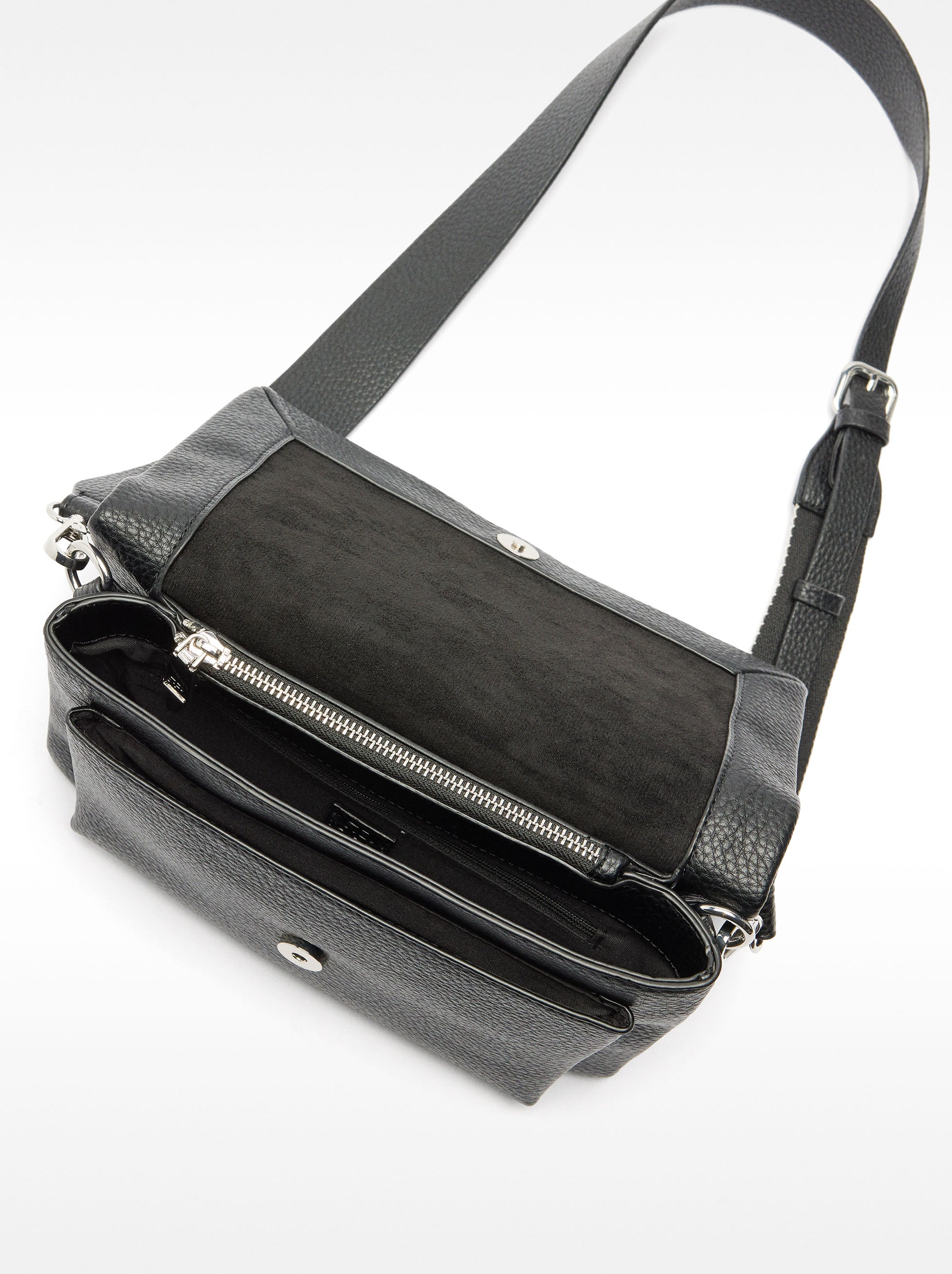 Bolso Bandolera Con Solapa