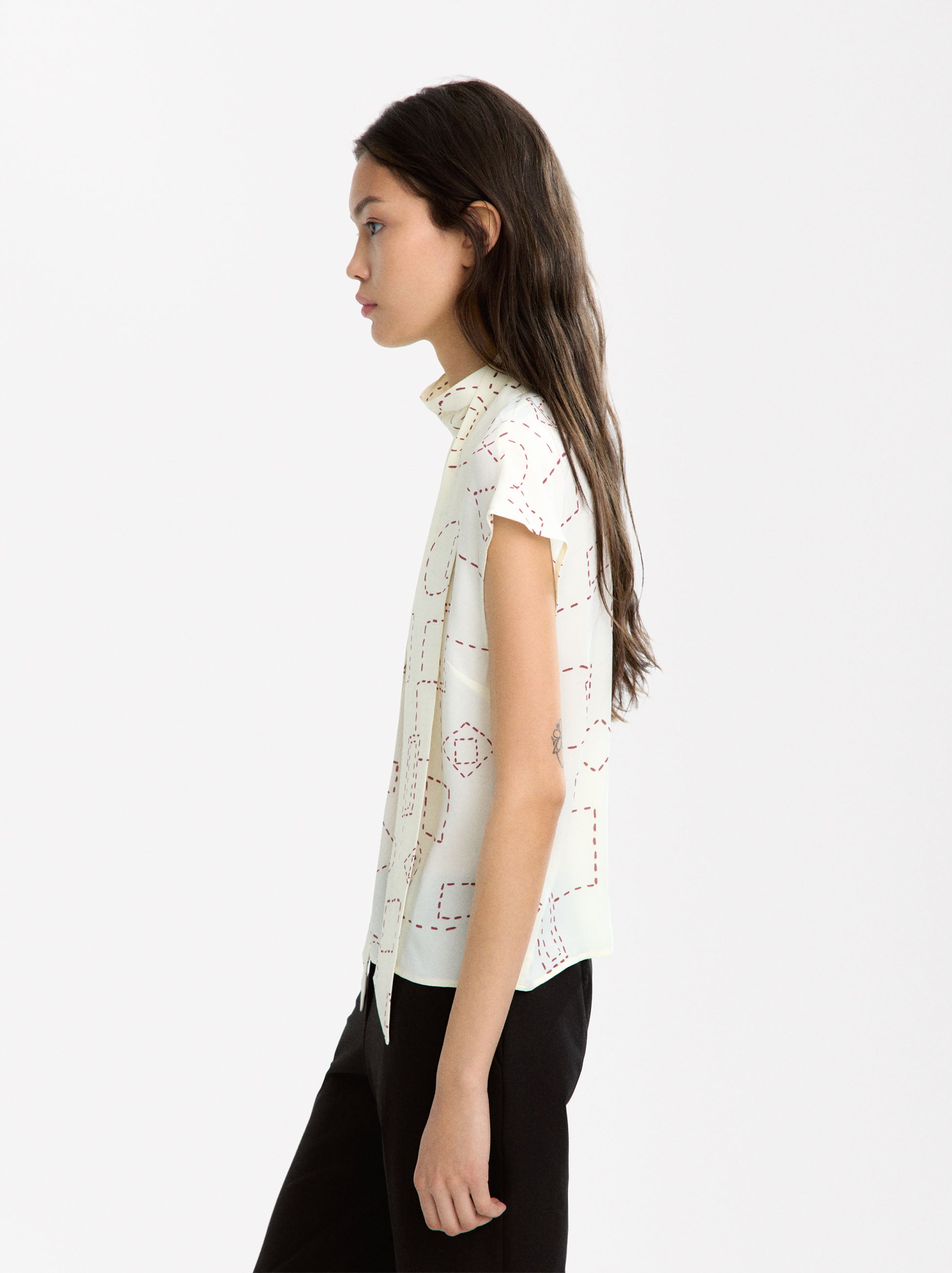 Top De Estampado De Pañuelo