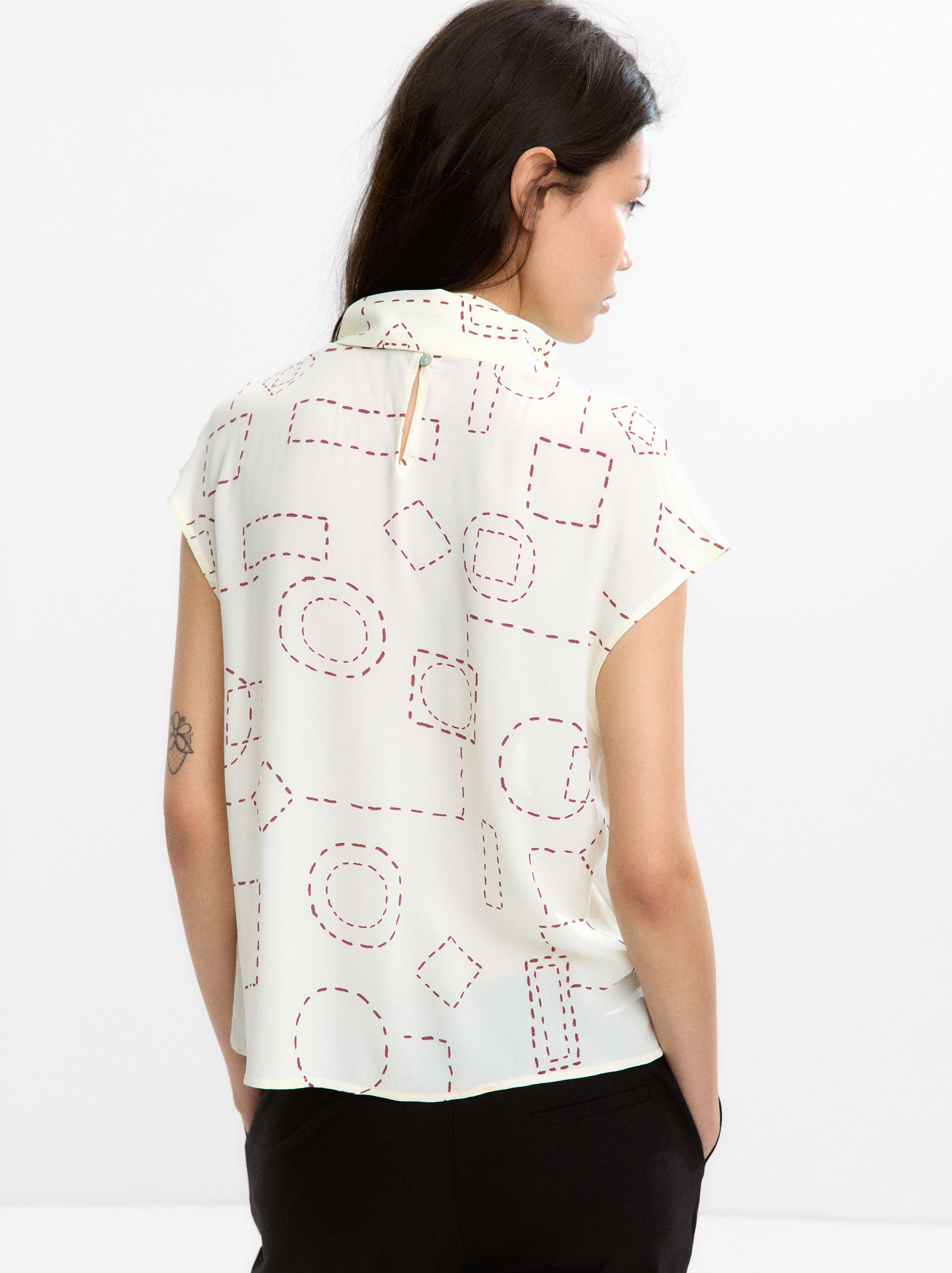 Top De Estampado De Pañuelo