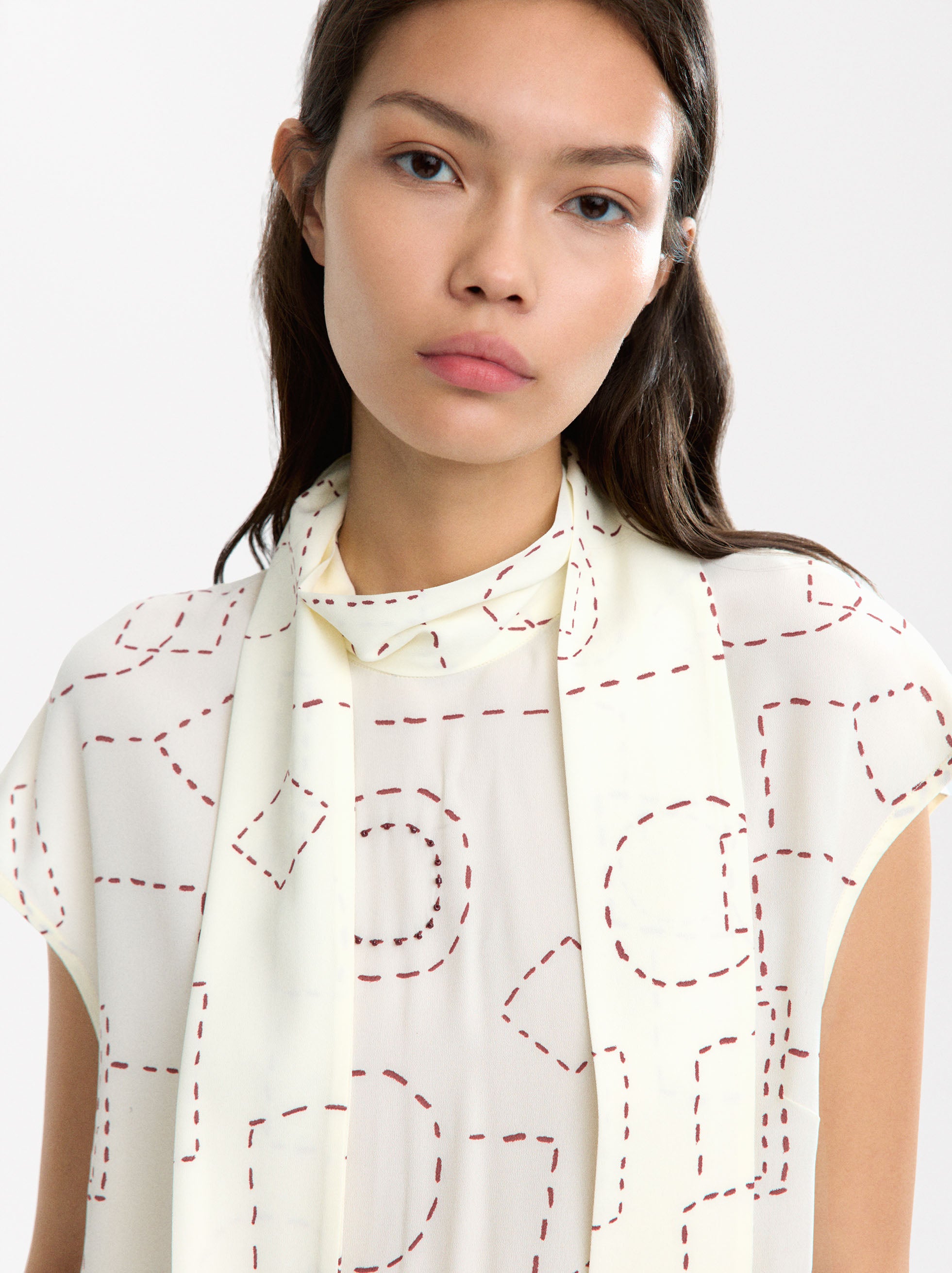 Top De Estampado De Pañuelo