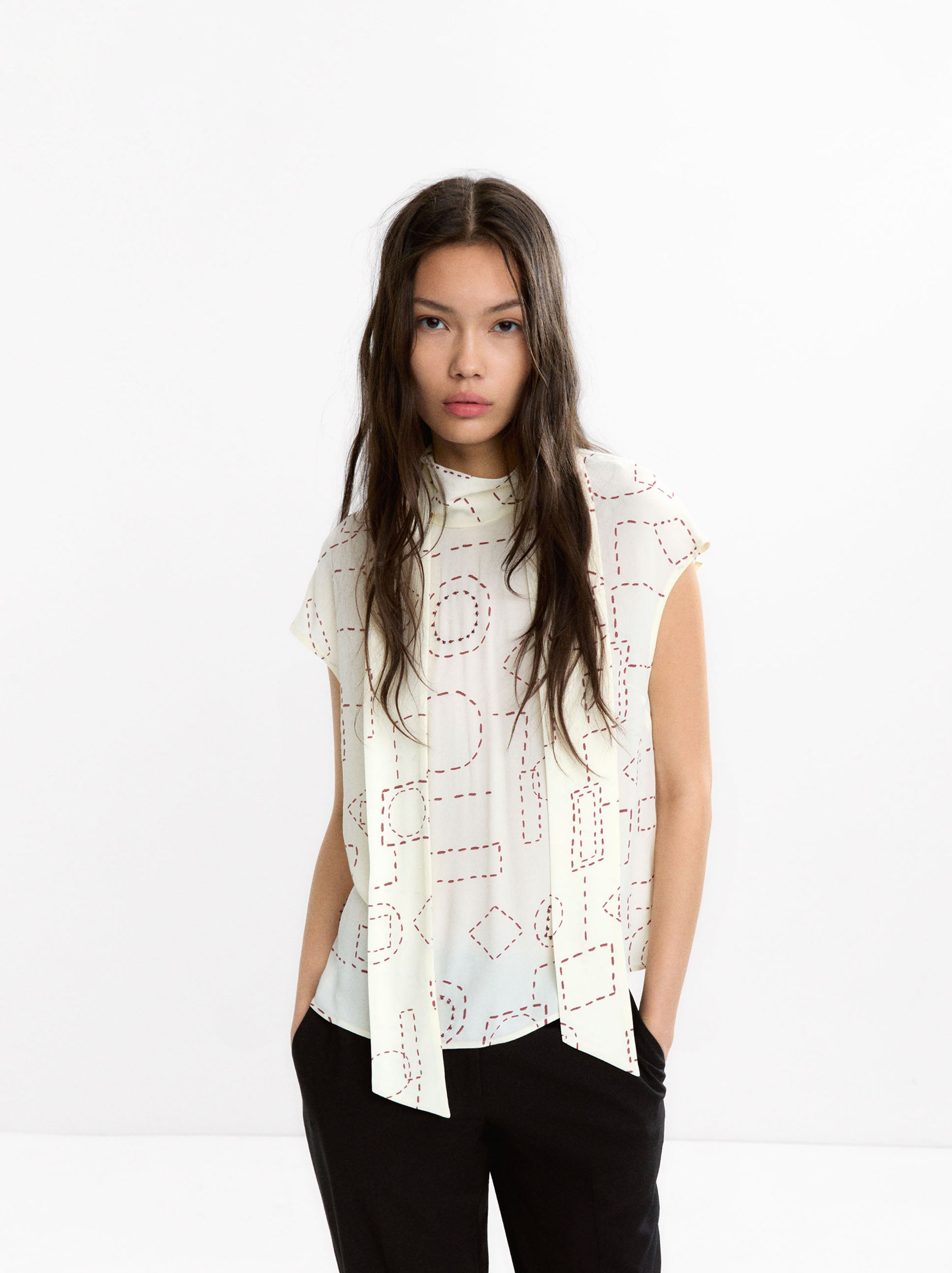 Top De Estampado De Pañuelo