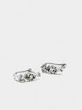 Aros Con Cristales - Acero Inoxidable