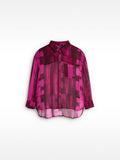 Camisa Estampada Semitransparente