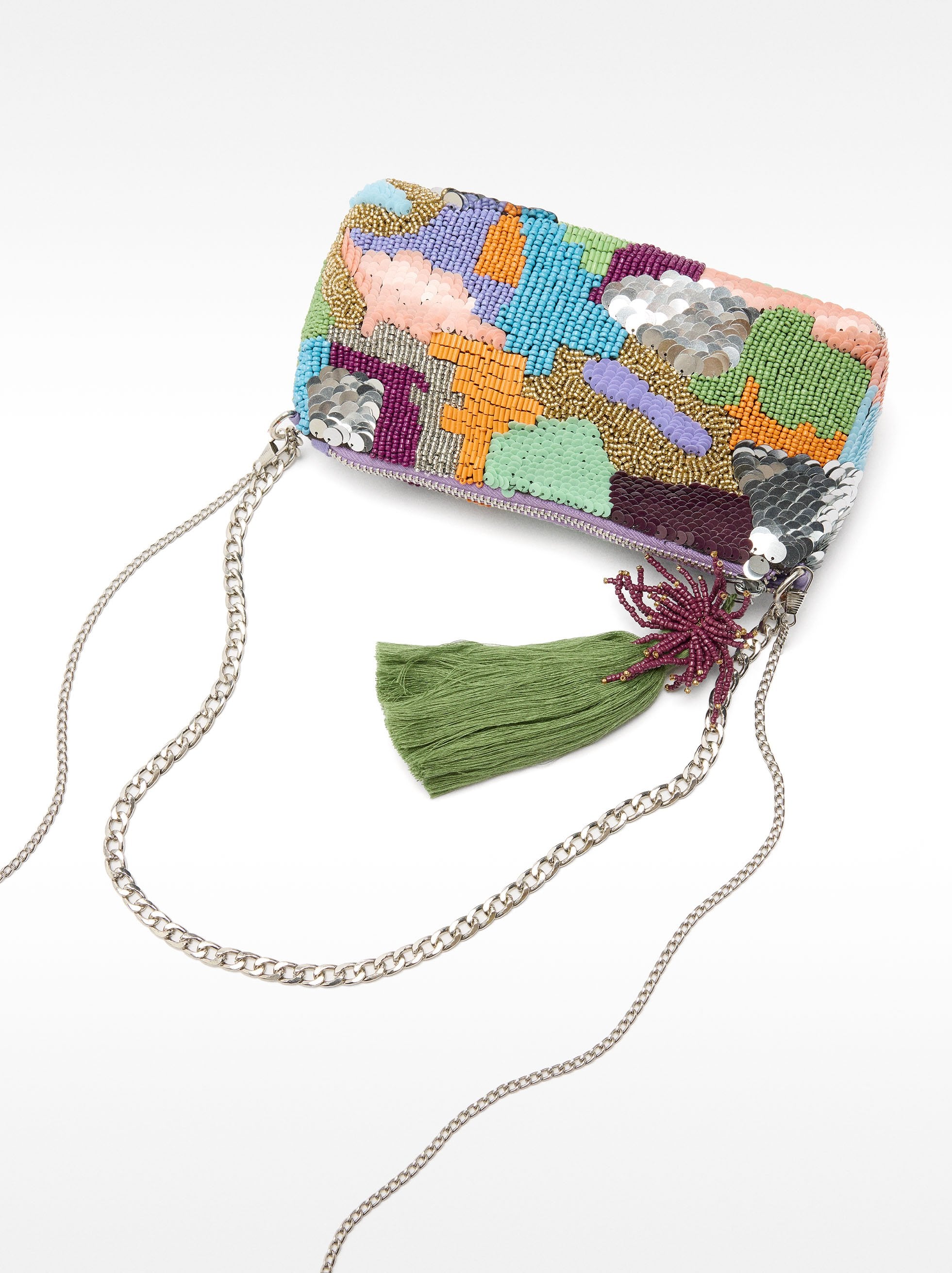 Bolso De Fiesta Con Abalorios