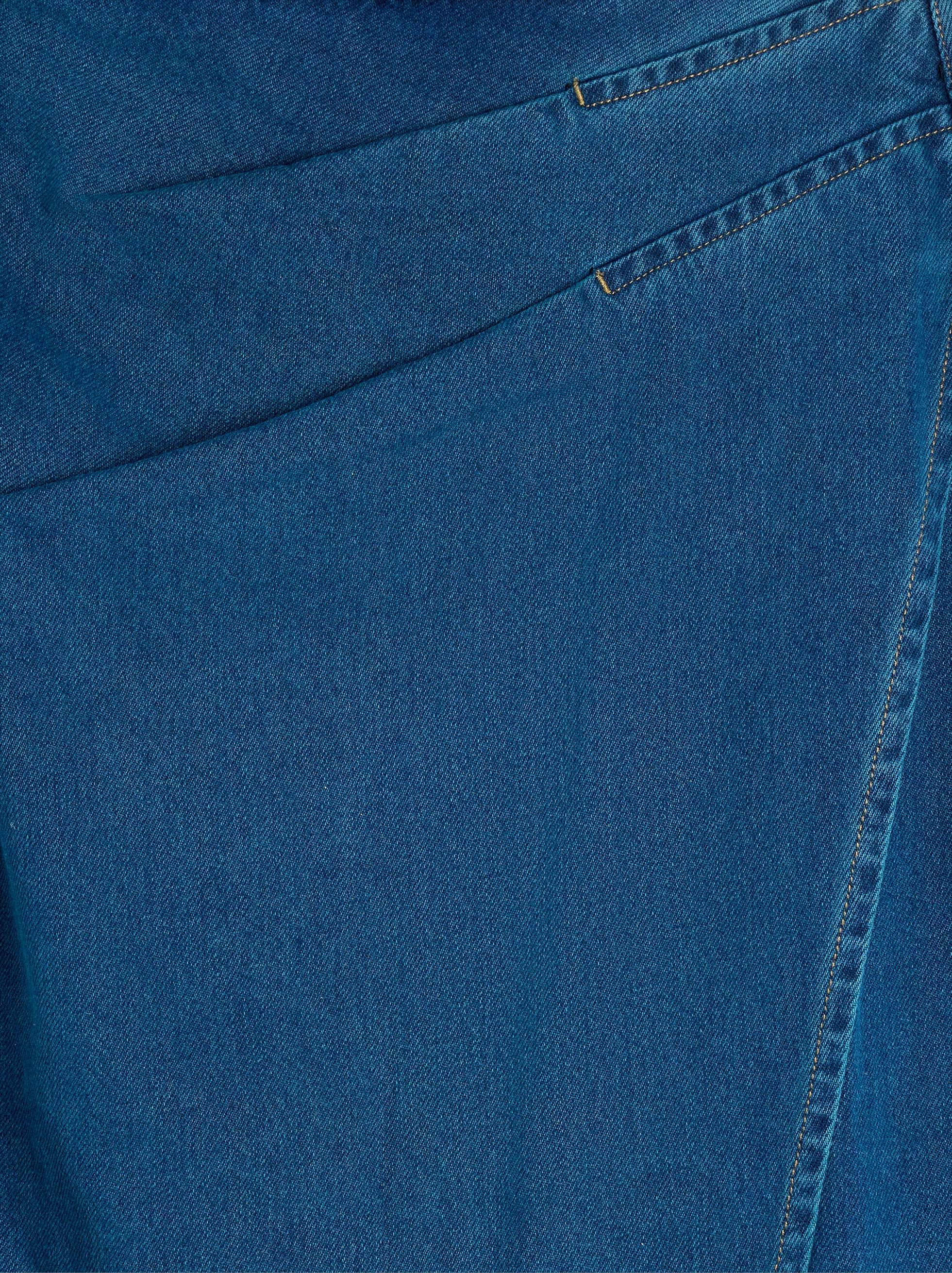 Falda De Algodón Con Cruce