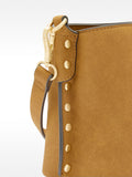 Bolso De Hombro Con Tachuelas Y Efecto Piel