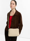 Bolso De Hombro Con Tachuelas Y Efecto Piel