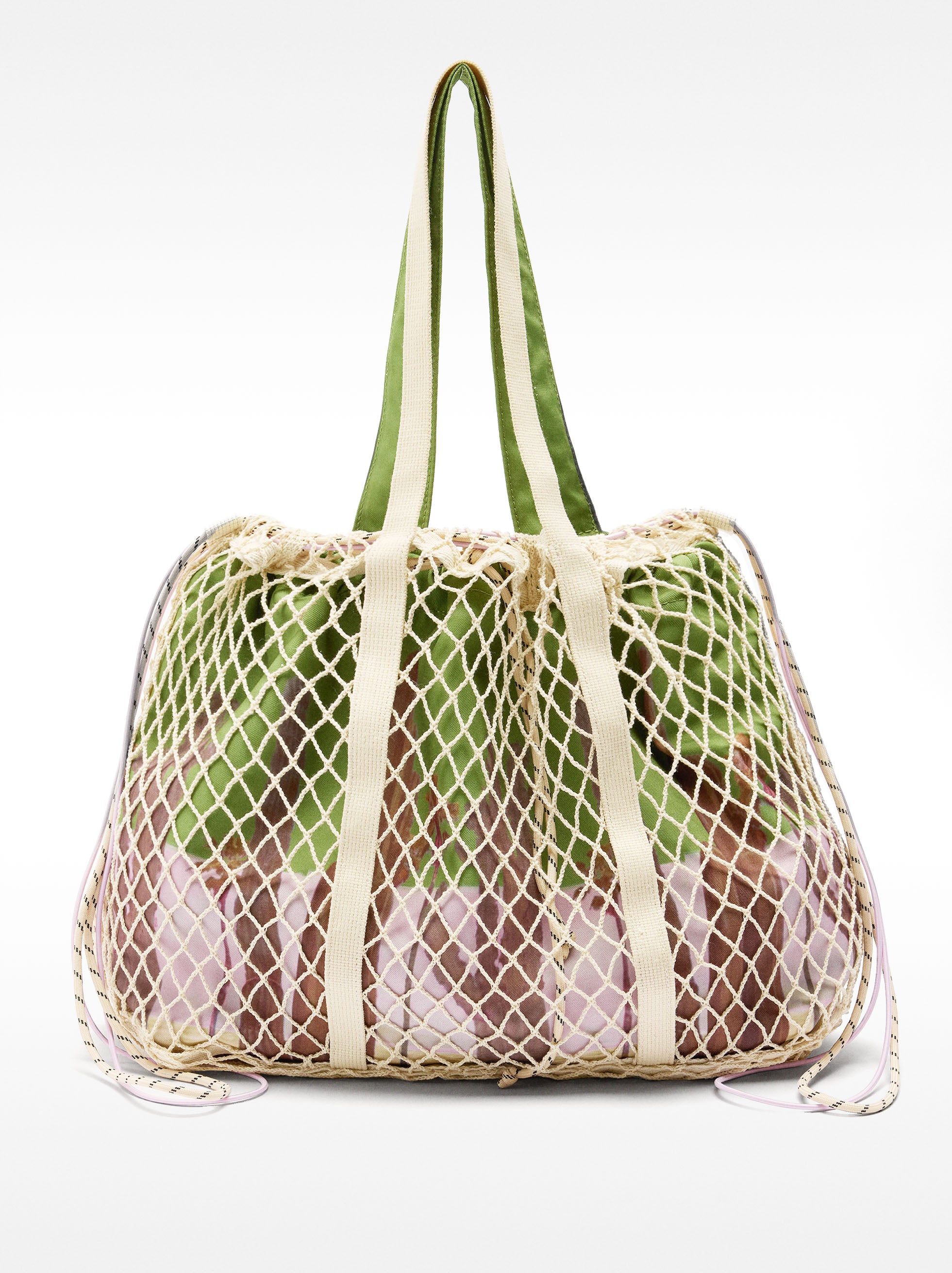 Bolso De Rejilla Con Bolsa Extraíble