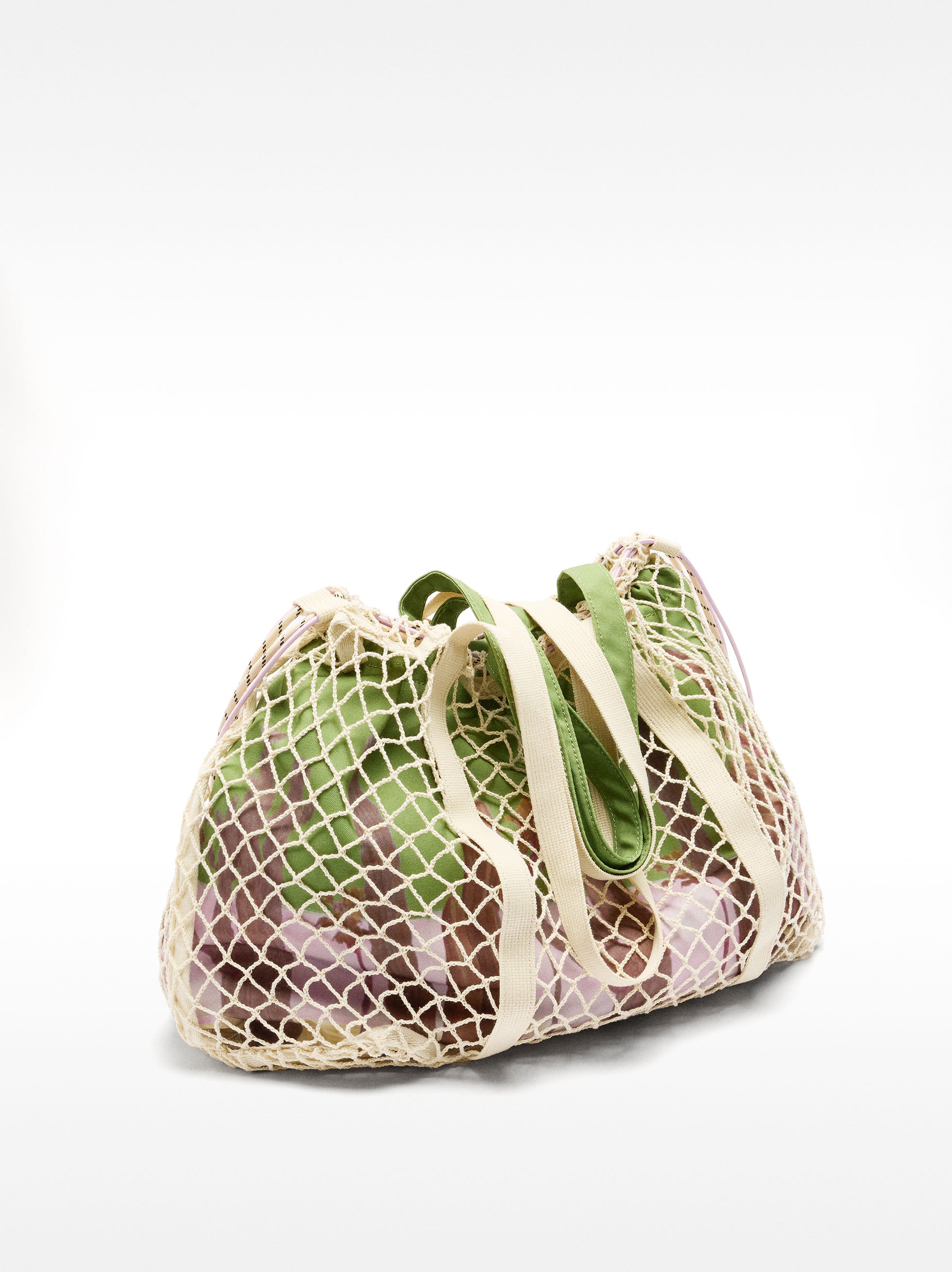 Bolso De Rejilla Con Bolsa Extraíble