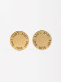 Aretes Maxi Redondos Love