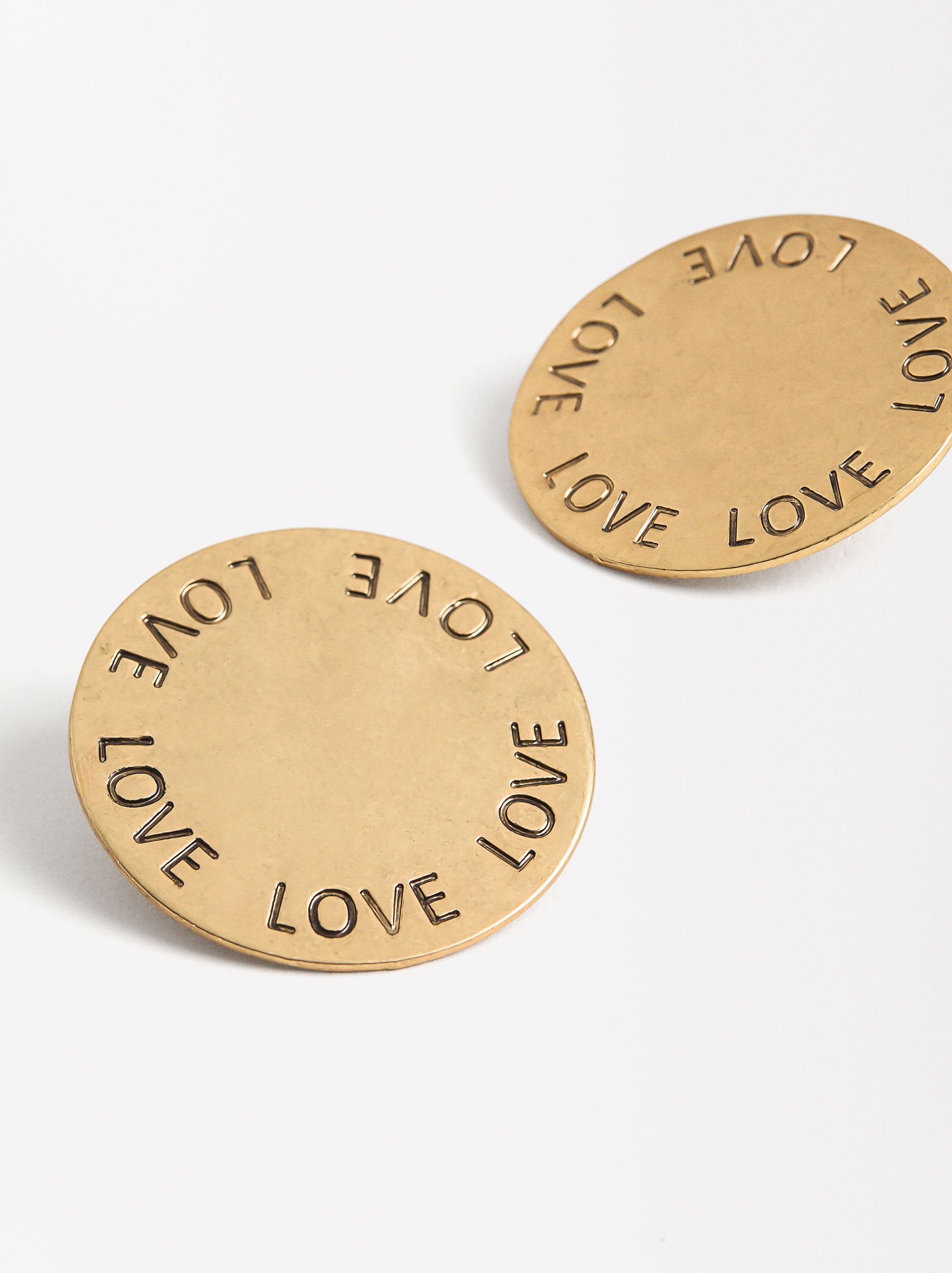 Aretes Maxi Redondos Love