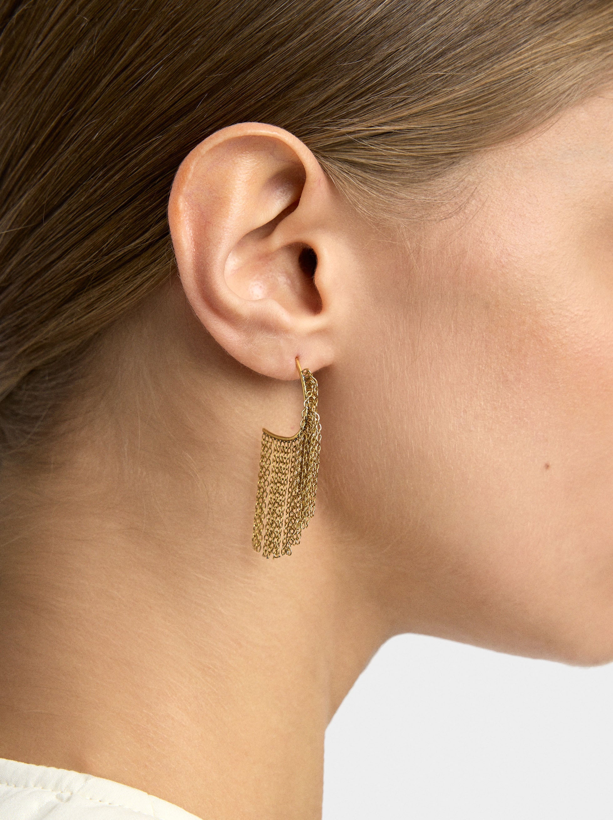 Pendientes Con Cadenas - Acero Inoxidable
