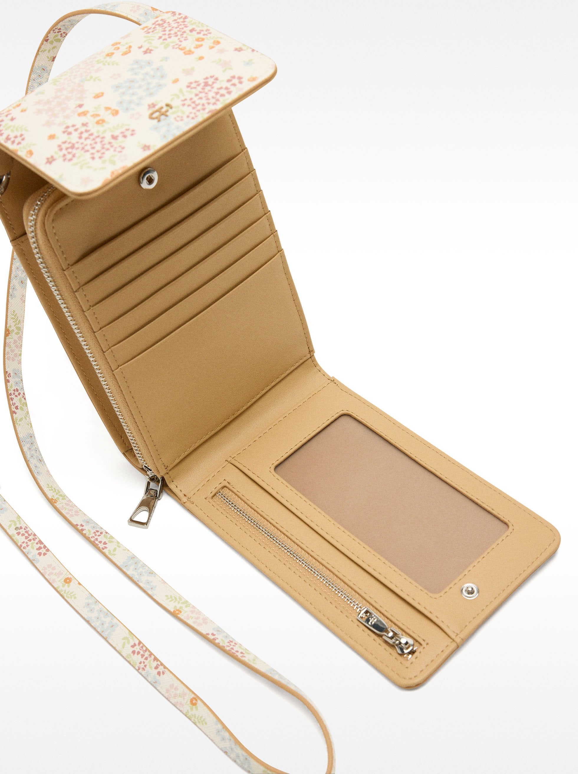 Bolsa Para Teléfono Estampado Floral