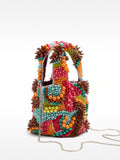 Bolso De Fiesta Con Cuentas Multicolor