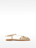 Sandalias Planas Con Tiras Entrelazadas