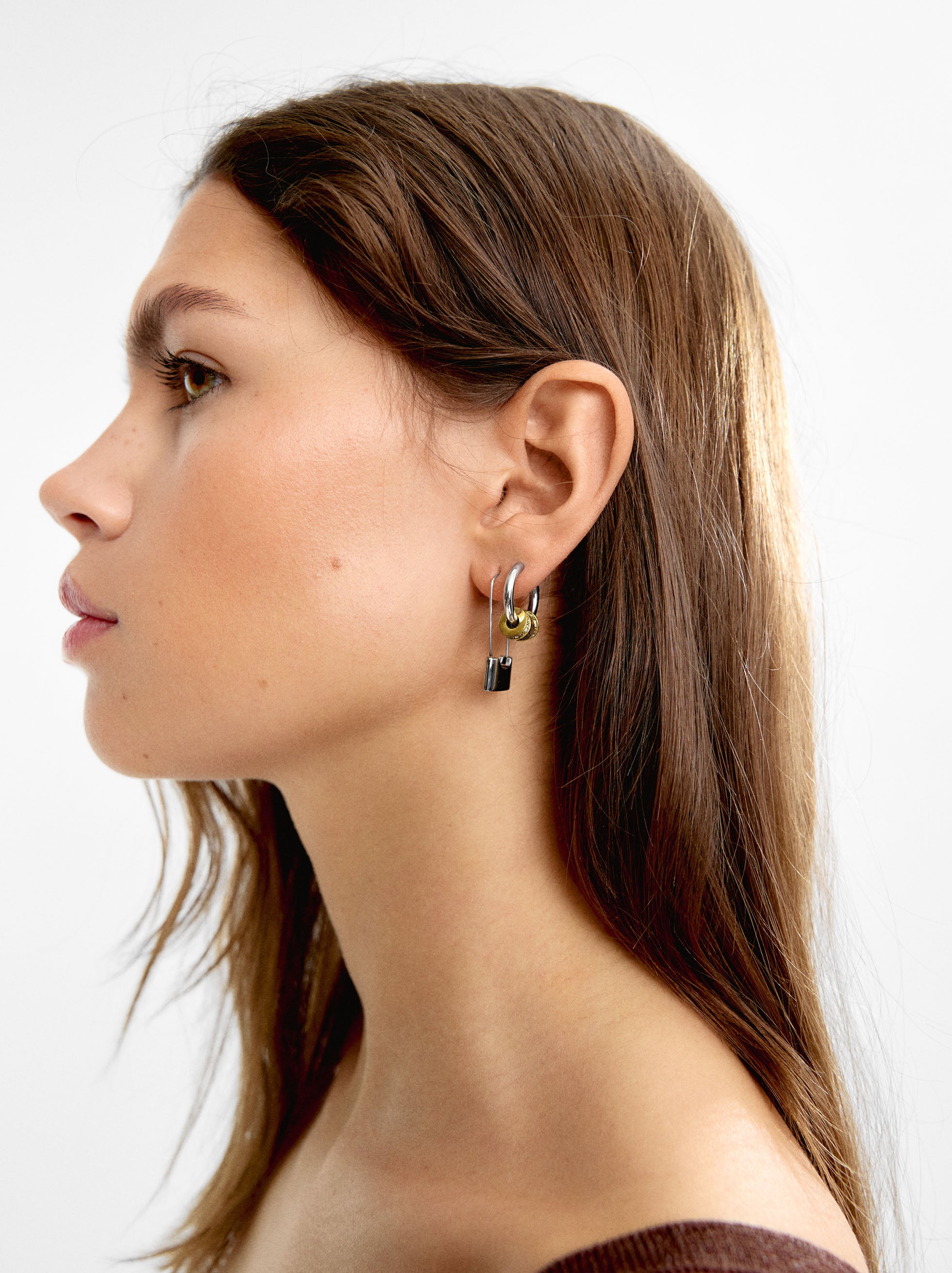 Aretes Individual De Broche - Acero Inoxidable