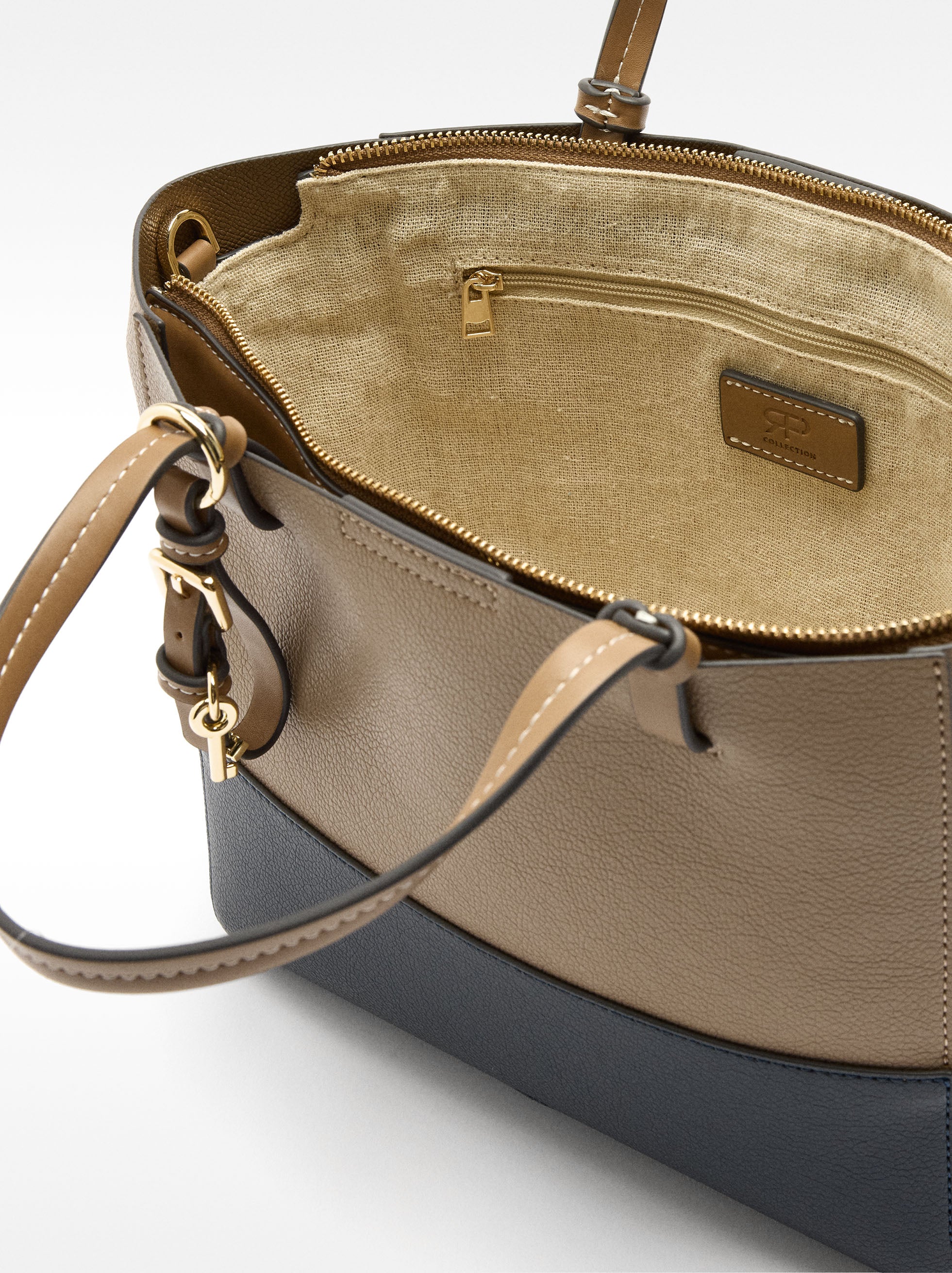 Cartera Tote Color Block