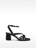 Sandalias De Piel Con Tiras