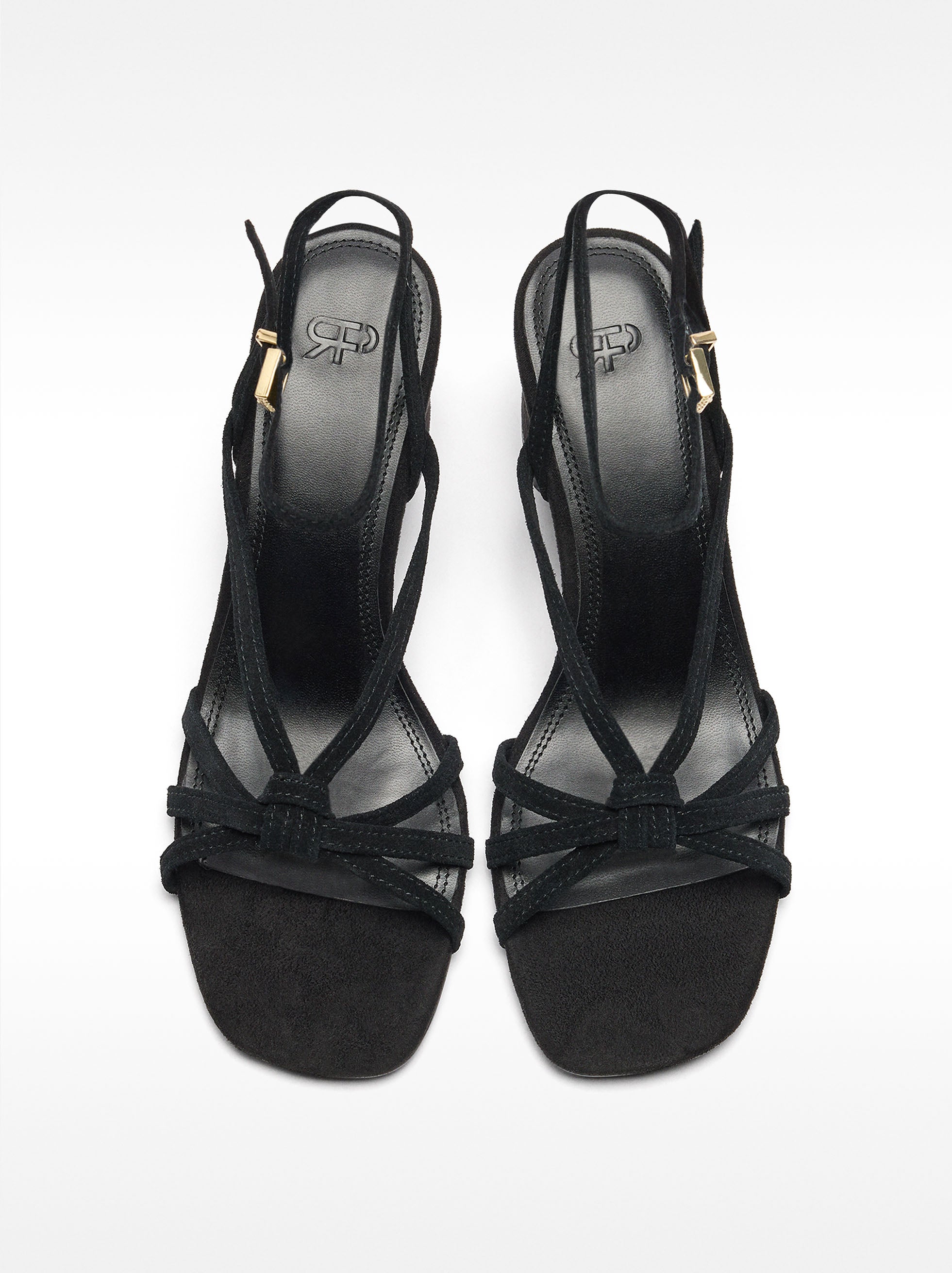 Sandalias De Piel Con Tiras