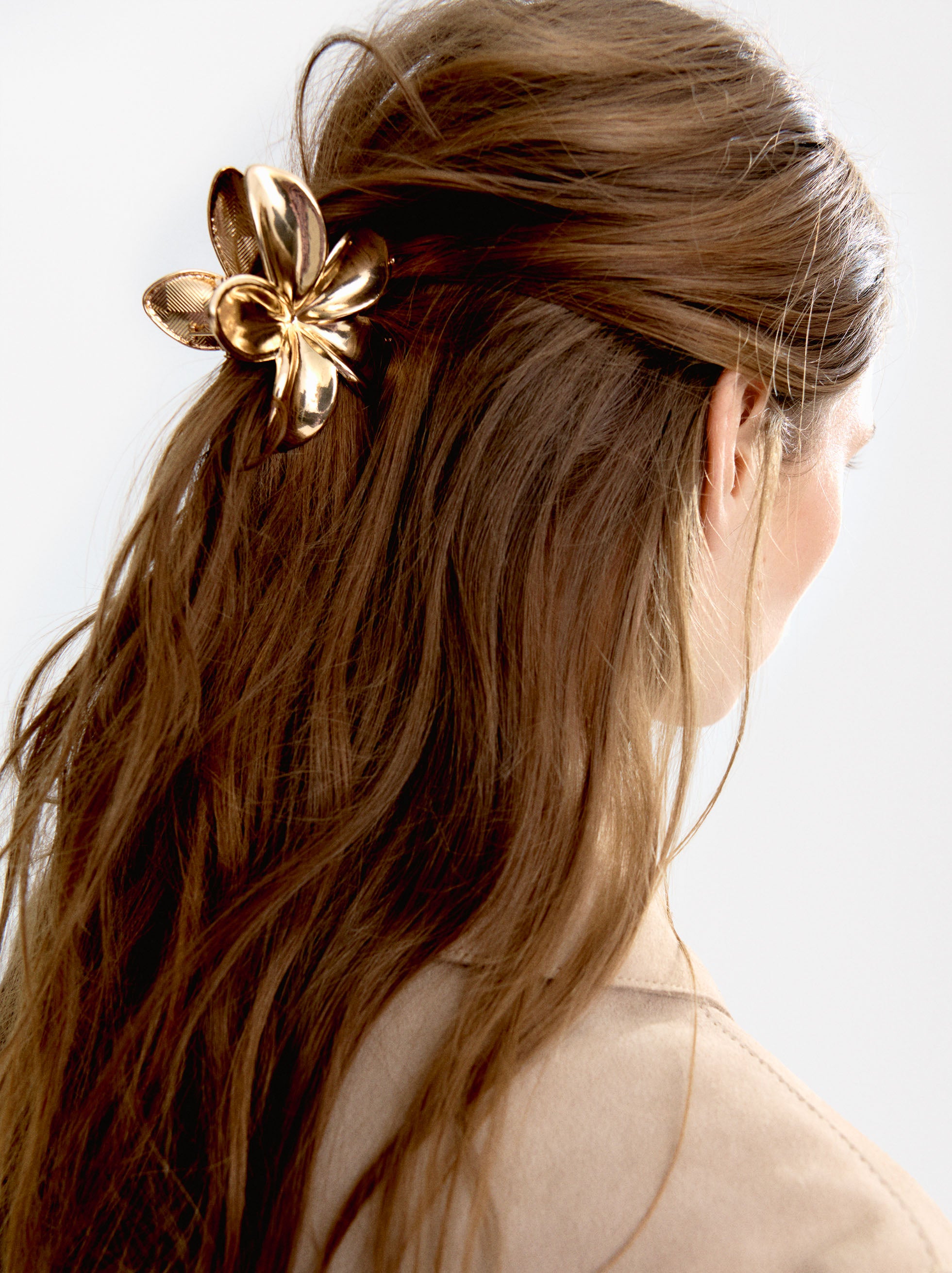 Gancho/Ganchito según tamaño Para El Pelo Con Flor