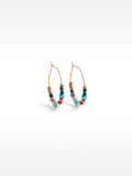 Aretes Con Piedras Multicolores