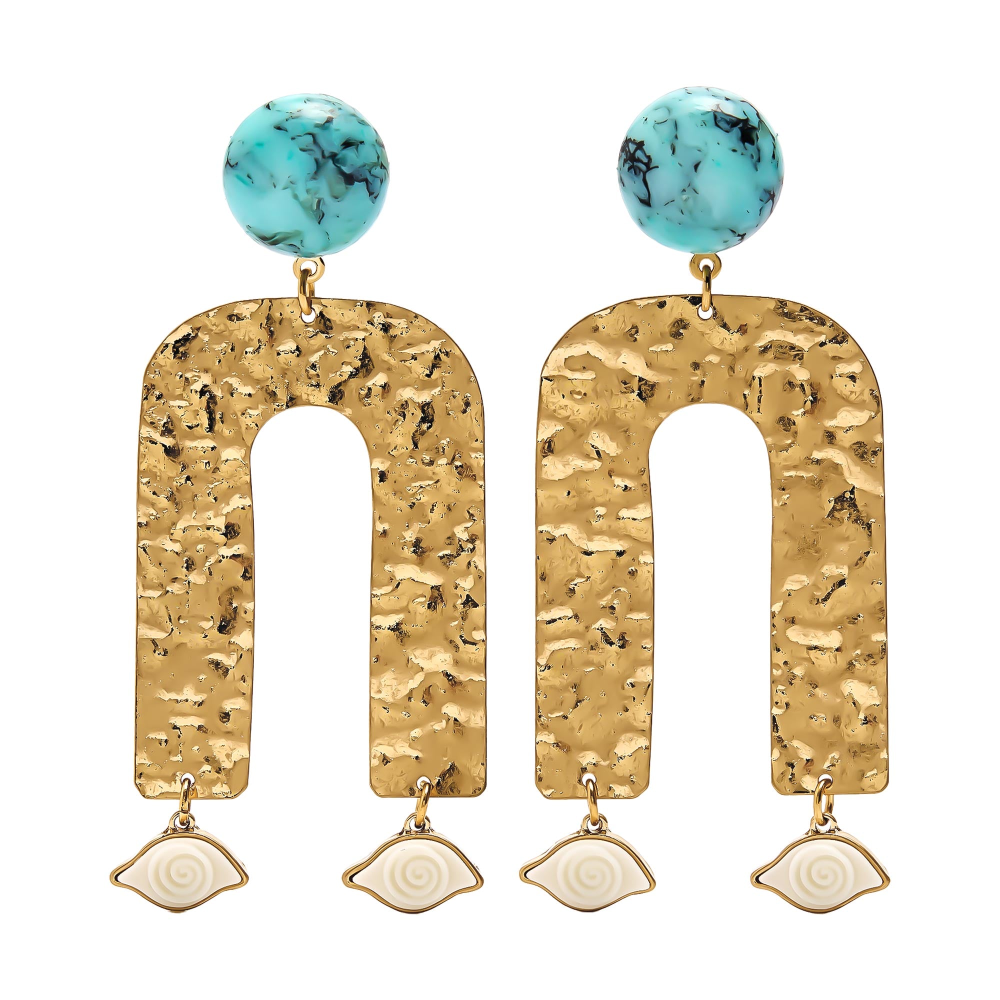 Pendientes De Arco Con Piedra