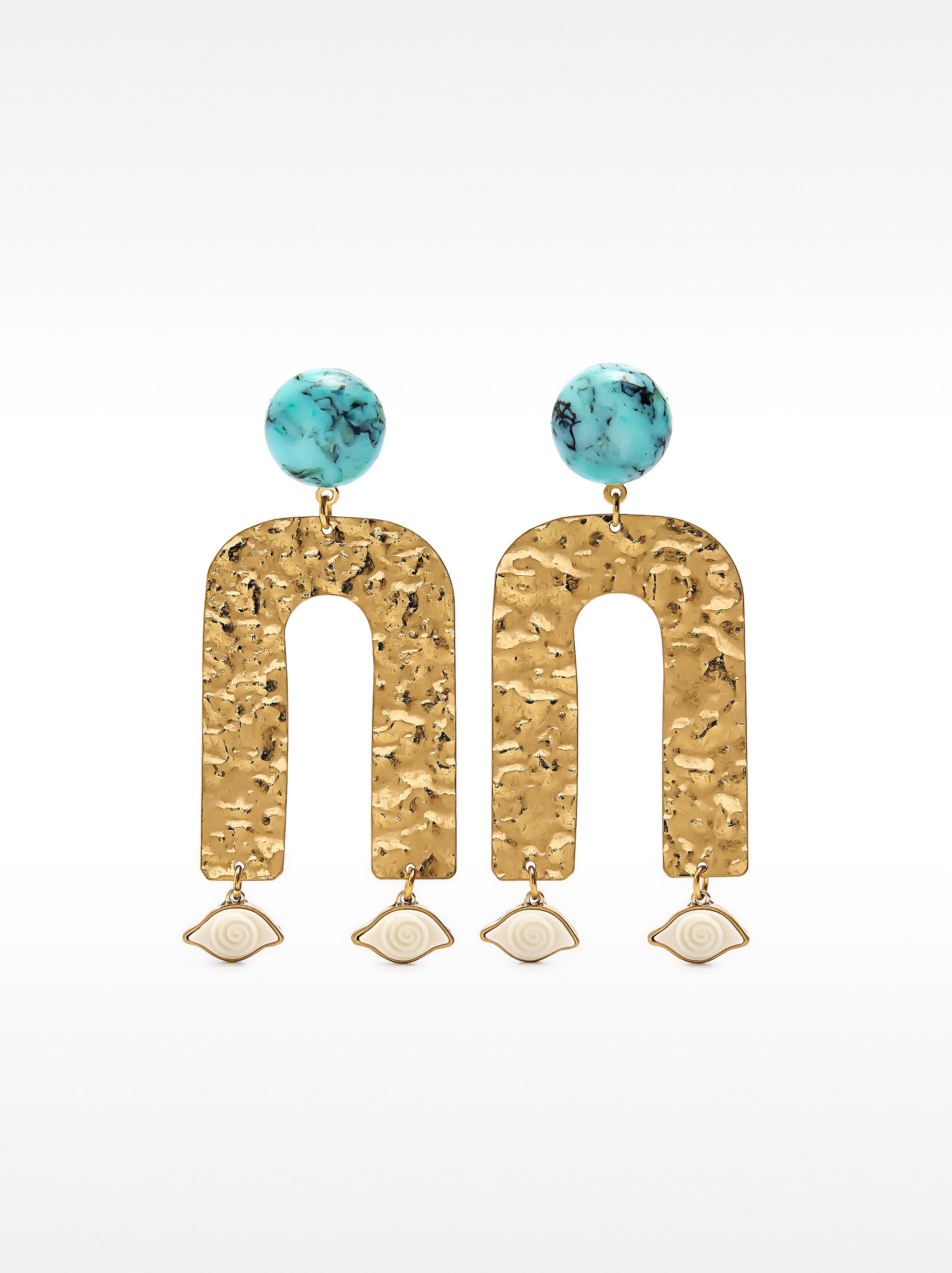 Aretes De Arco Con Piedra