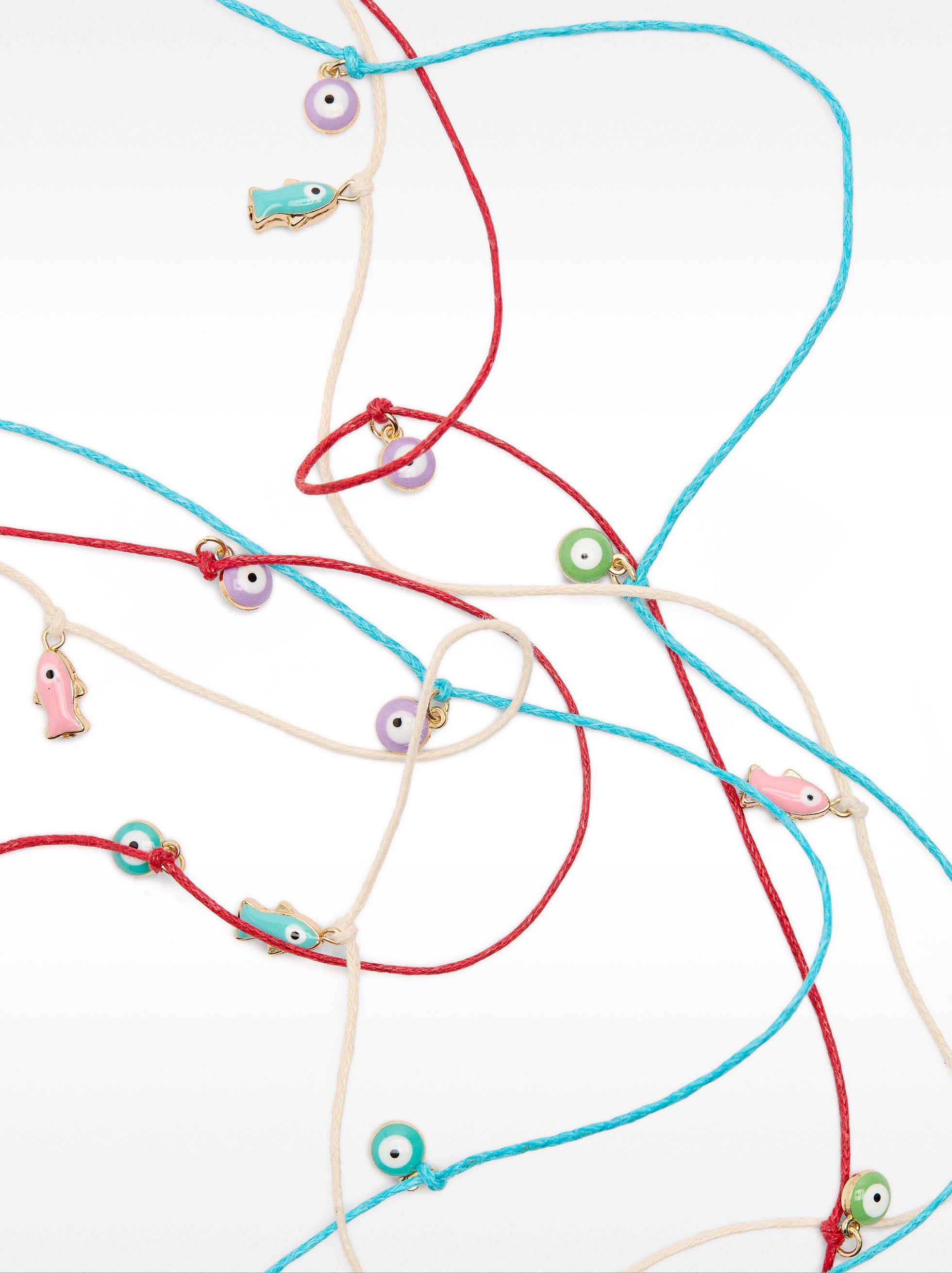 Set De Collares De Ojos Y Peces