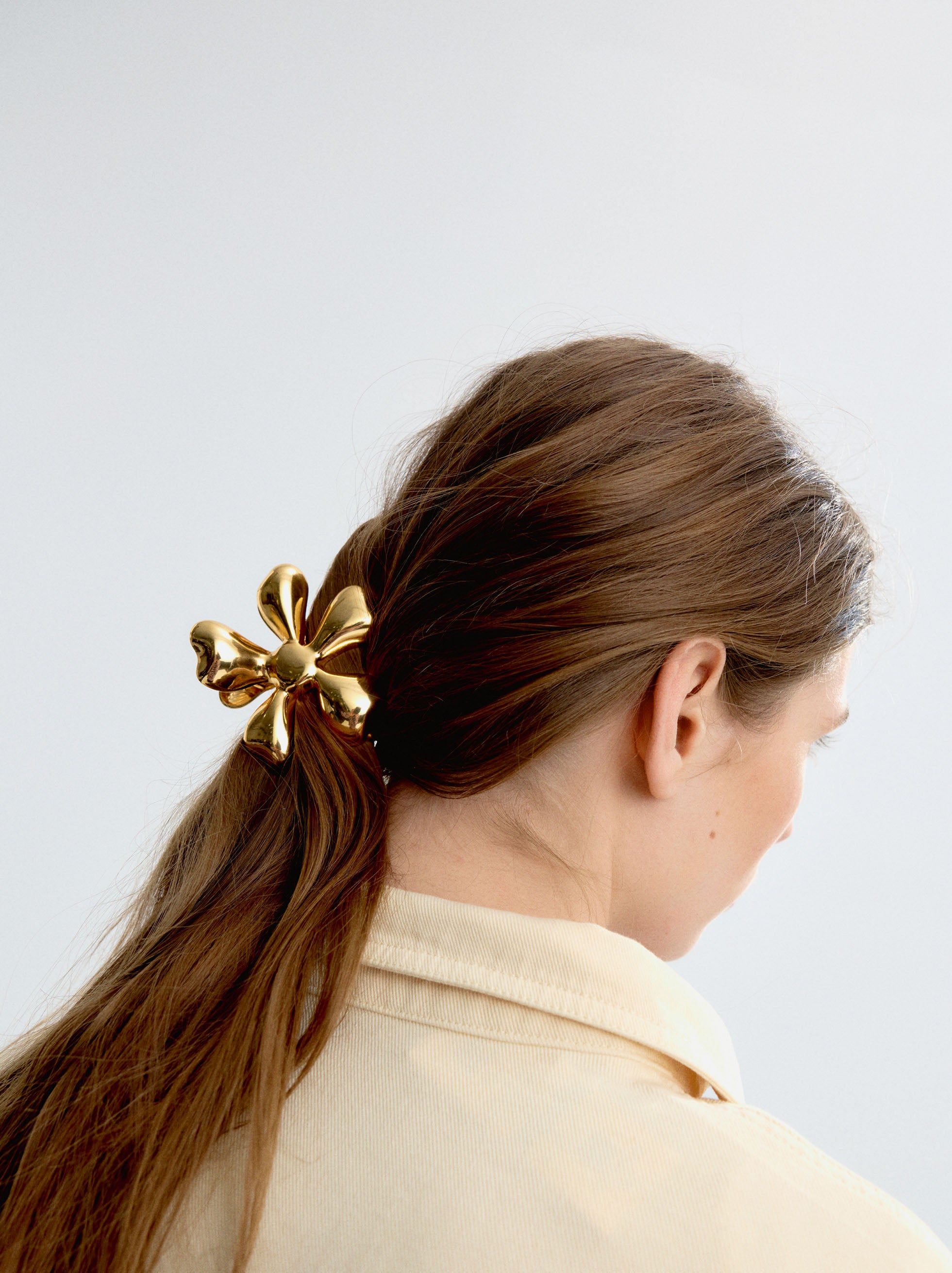 Gancho/Ganchito según tamaño Para El Pelo Con Flor
