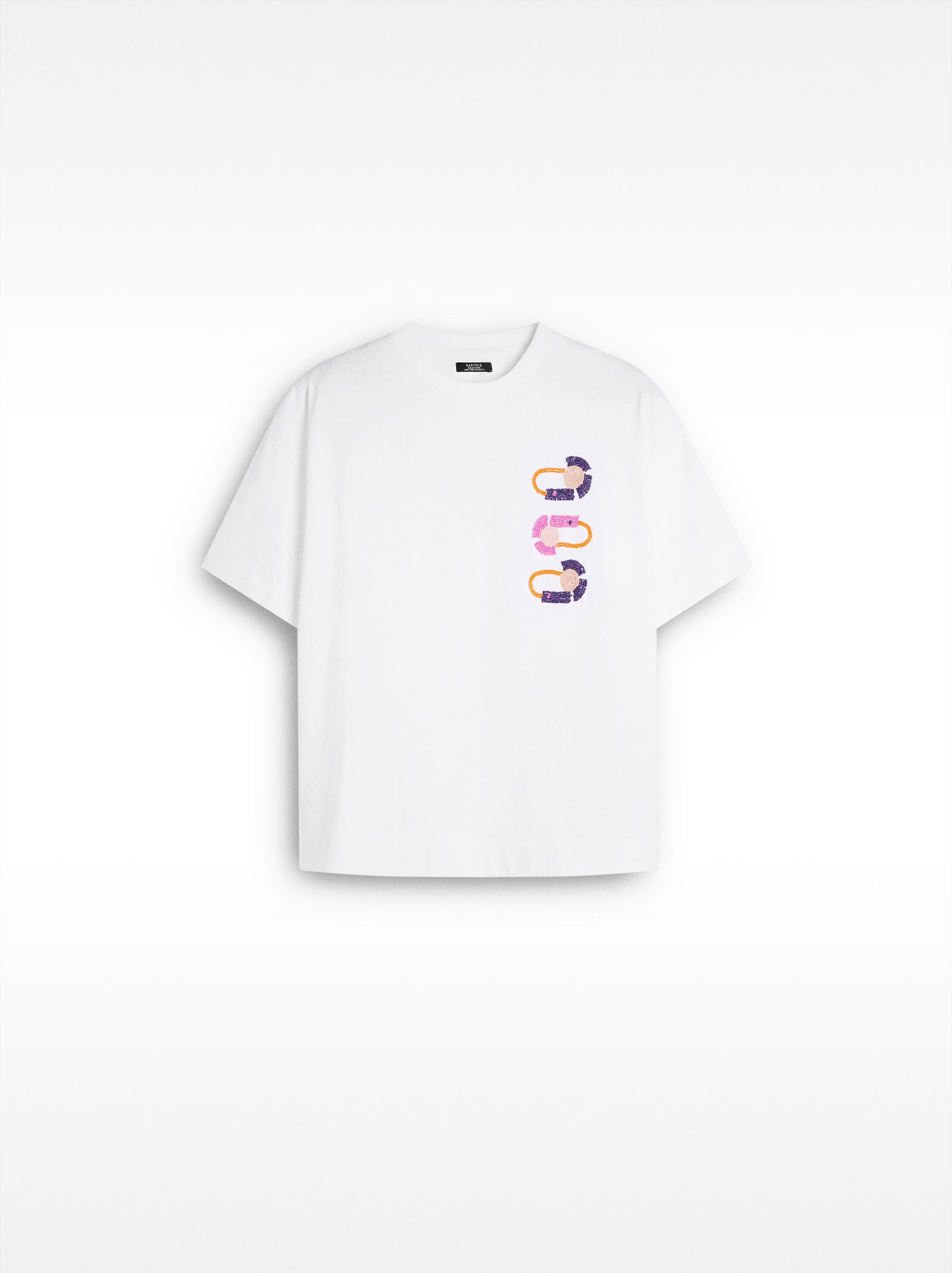 T-Shirt Con Detalles De Cuentas