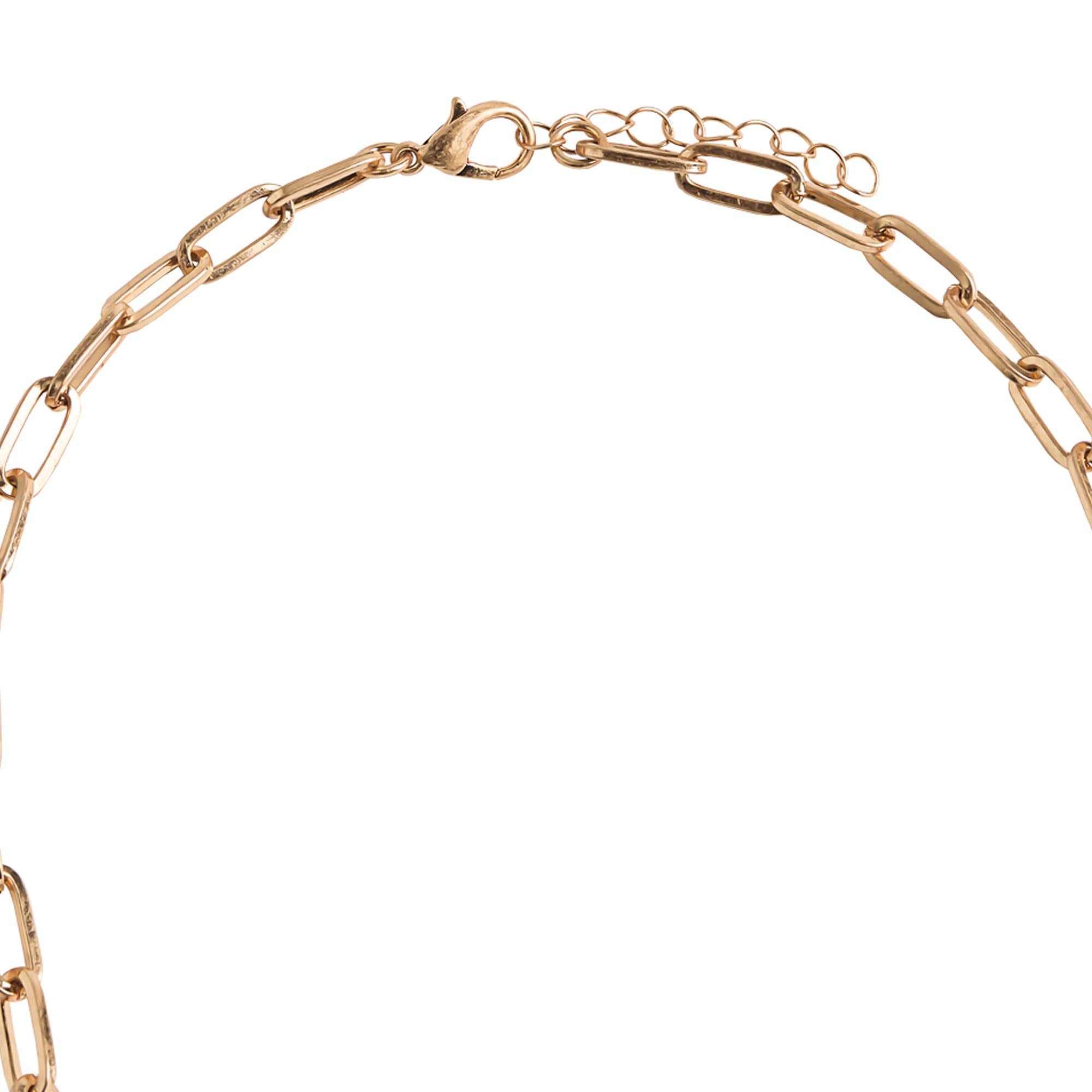 Collar Con Eslabones Colgantes Y Piedras