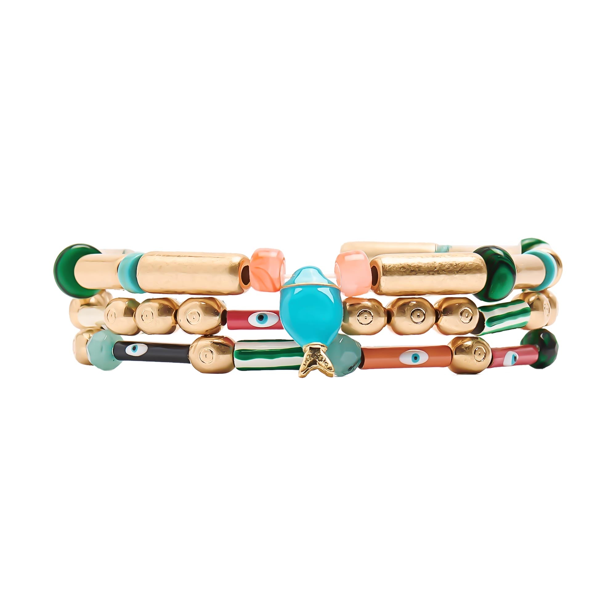 Set De Pulseras Elásticas De Peces