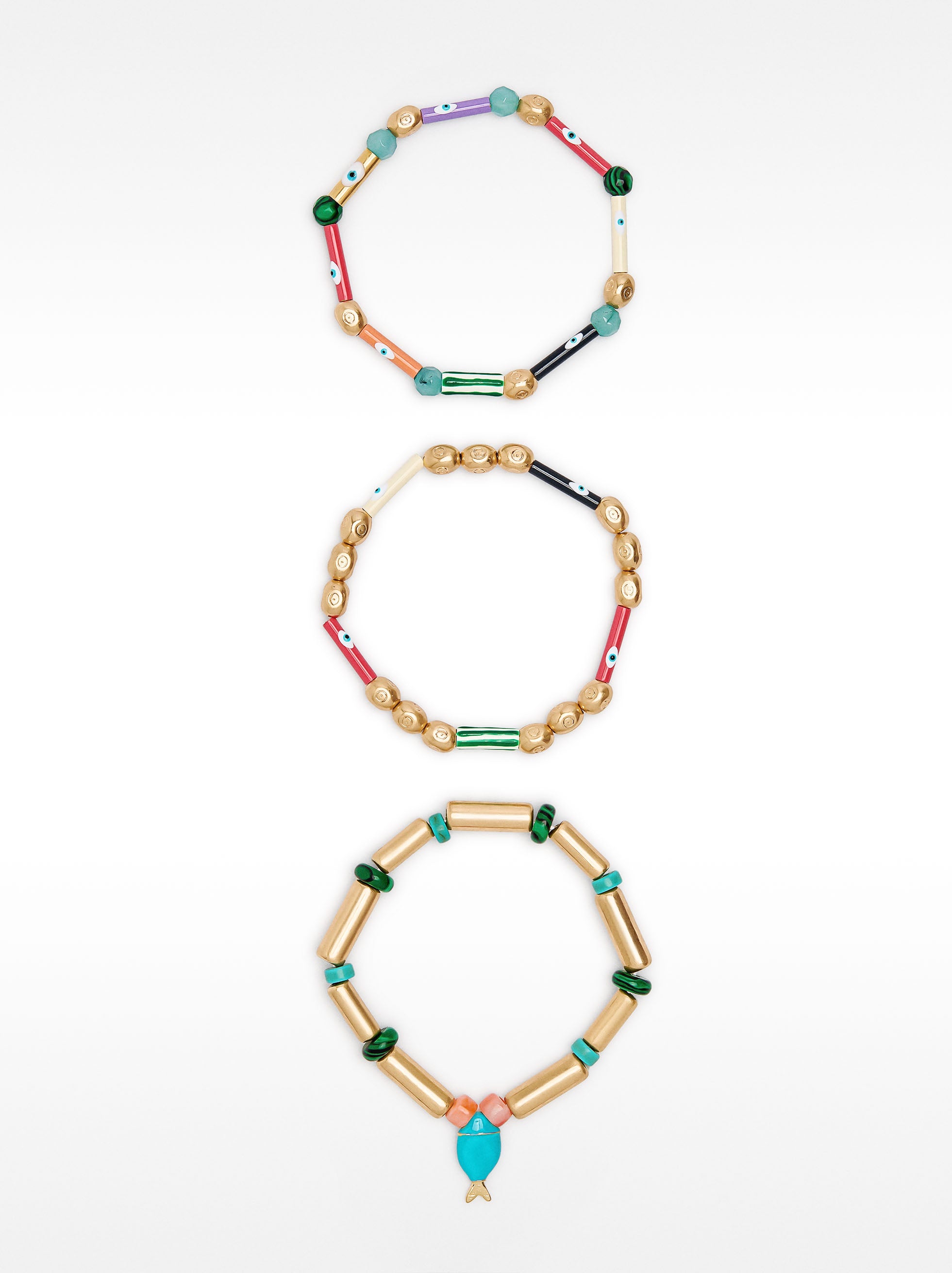 Set De Pulseras Elásticas De Peces