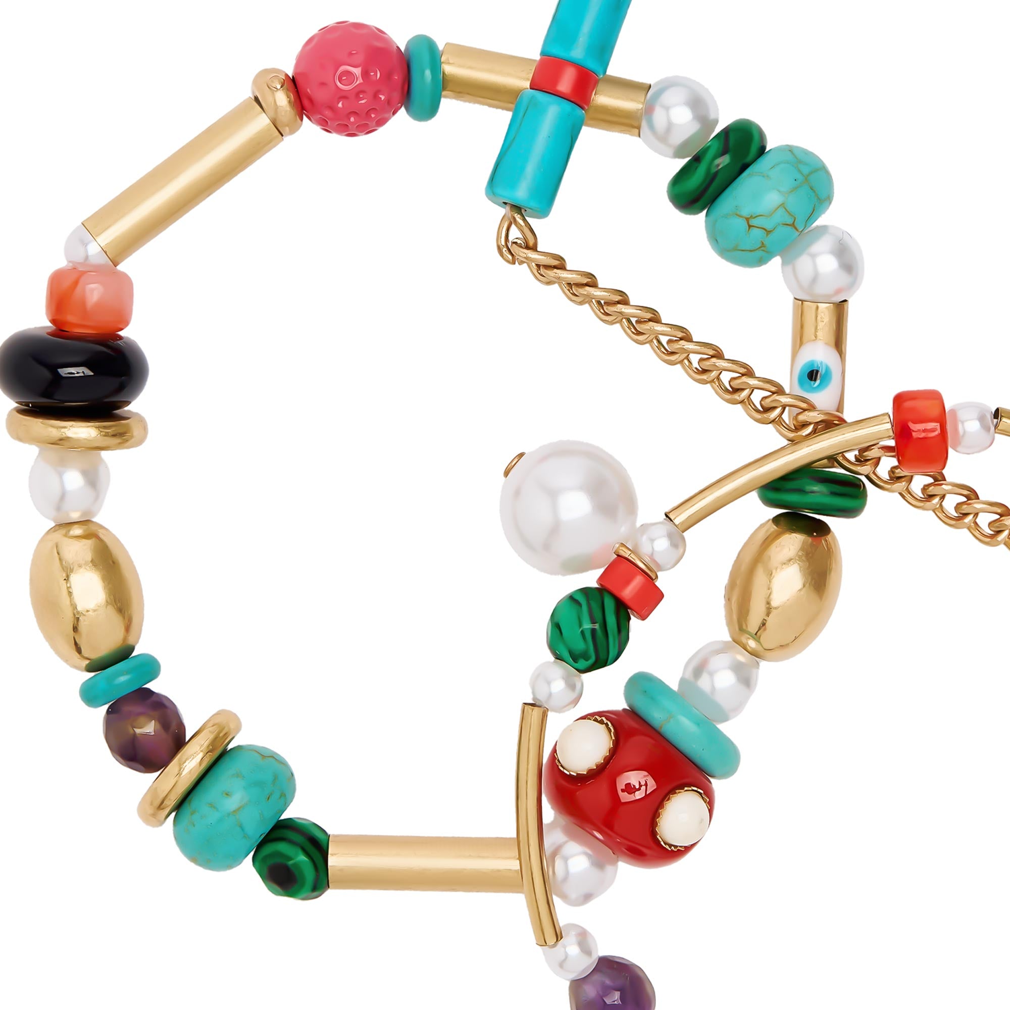 Set De Pulseras Elásticas Multicolores