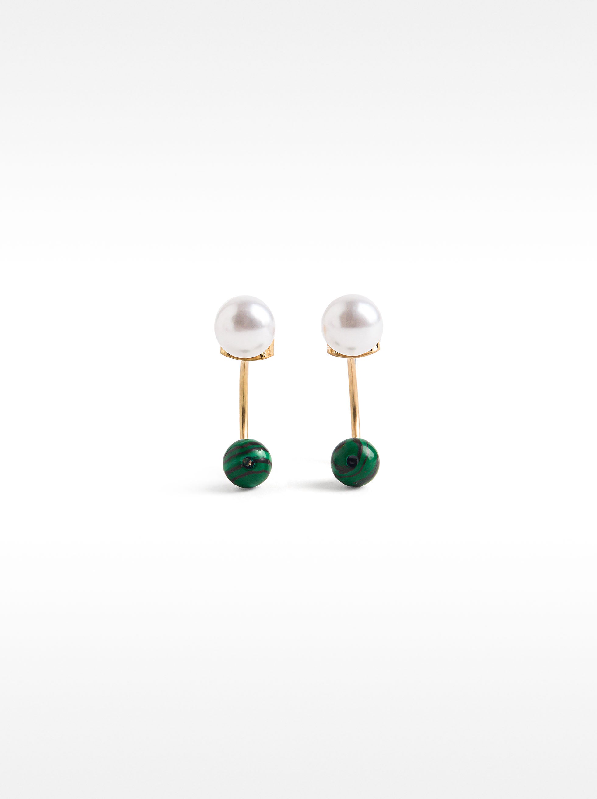 Aretes De Arco Con Piedra