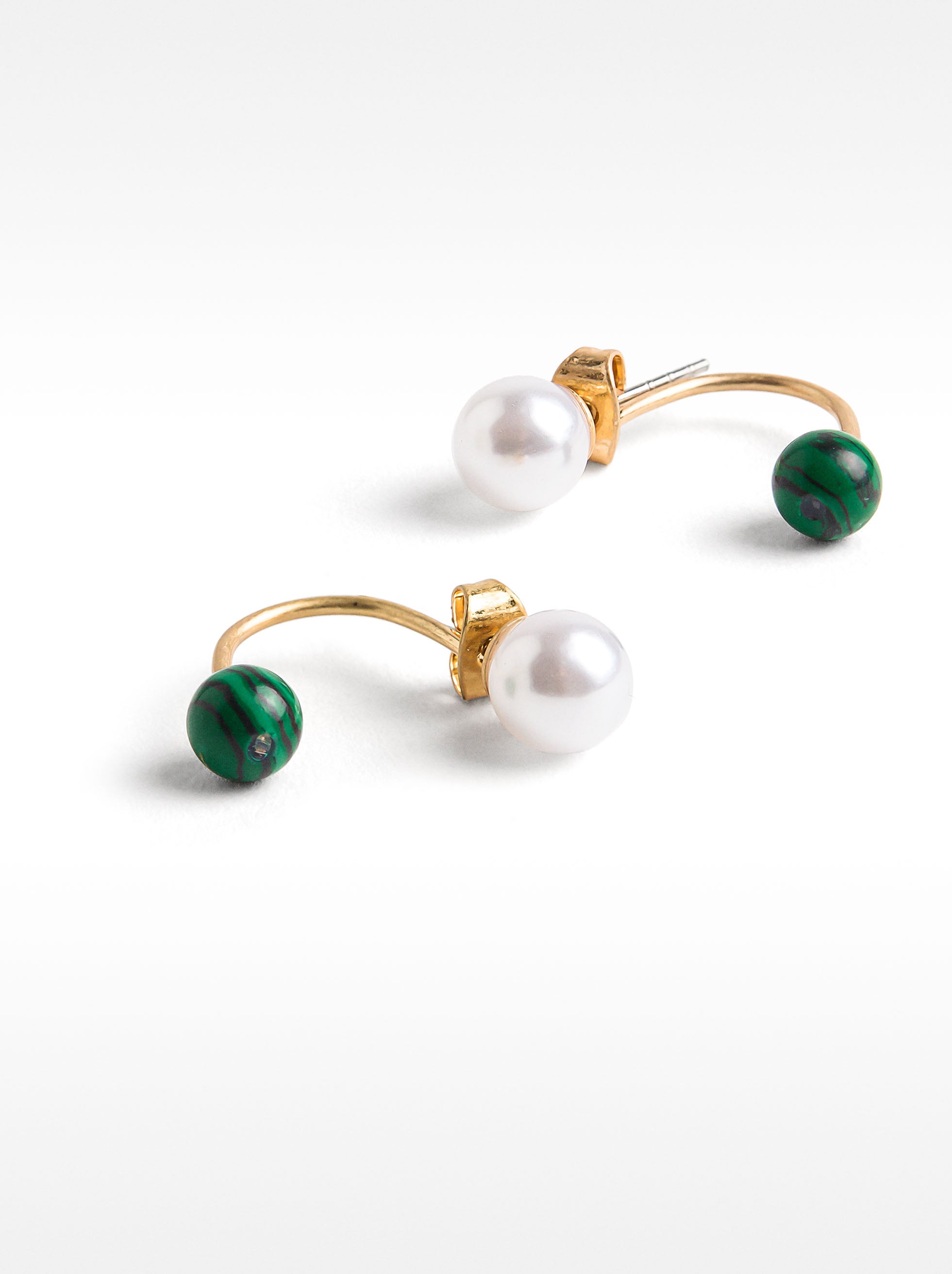 Aretes De Arco Con Piedra