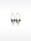 Aretes Con Piedras Y Vidrio