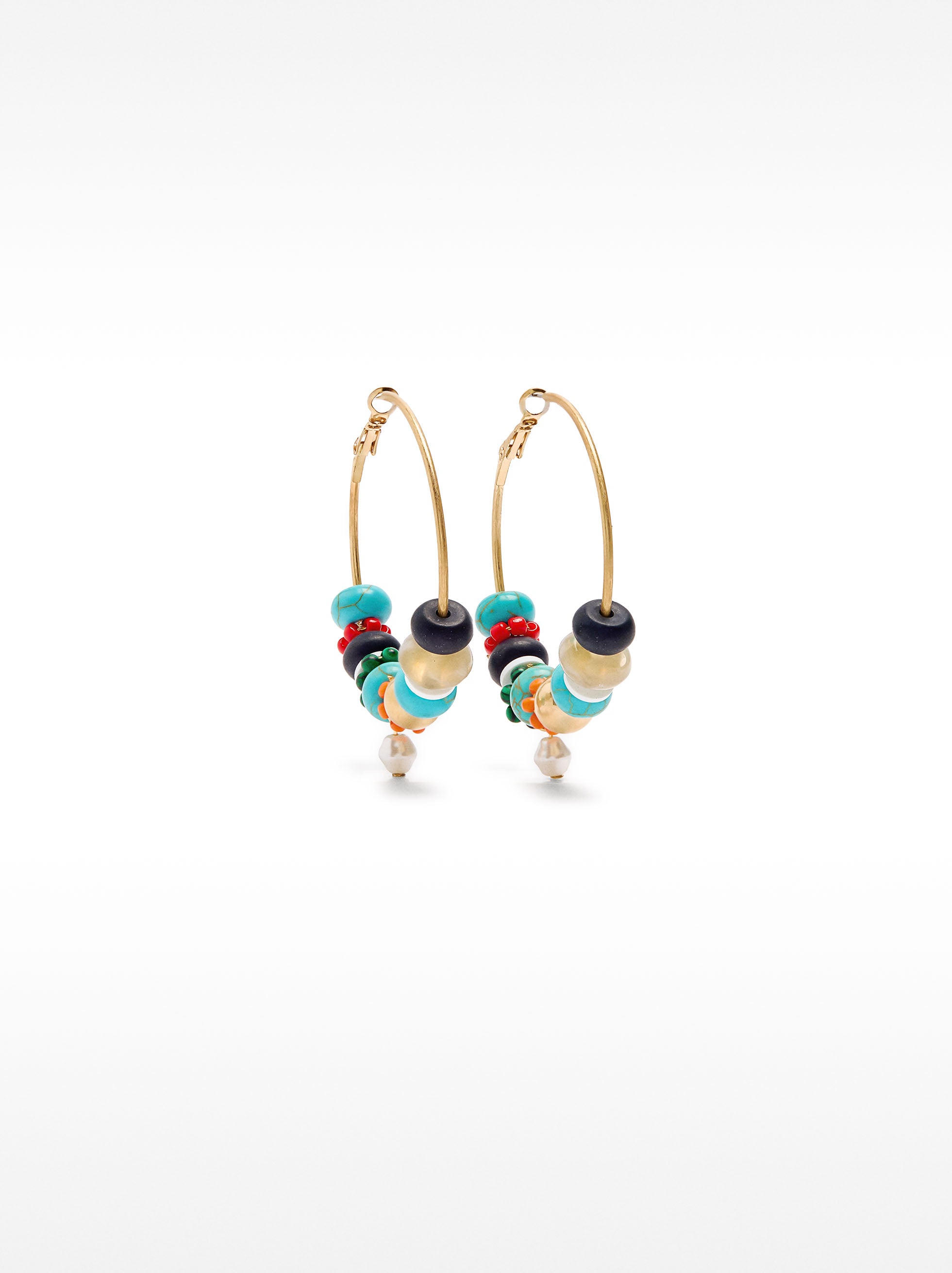 Aretes Con Piedras Y Vidrio