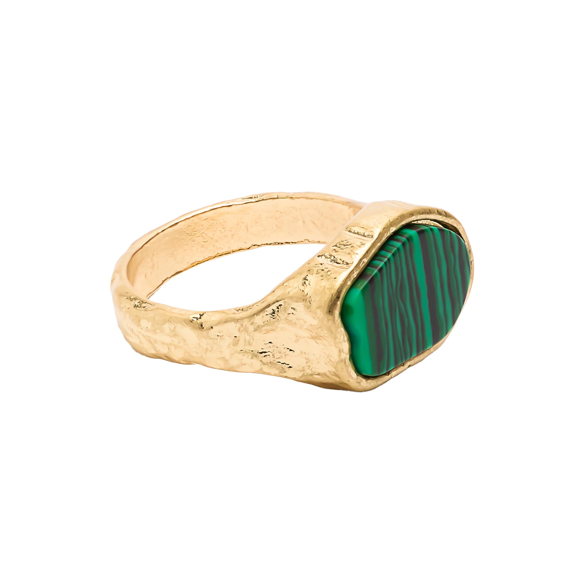 Anillo Irregular Con Piedra